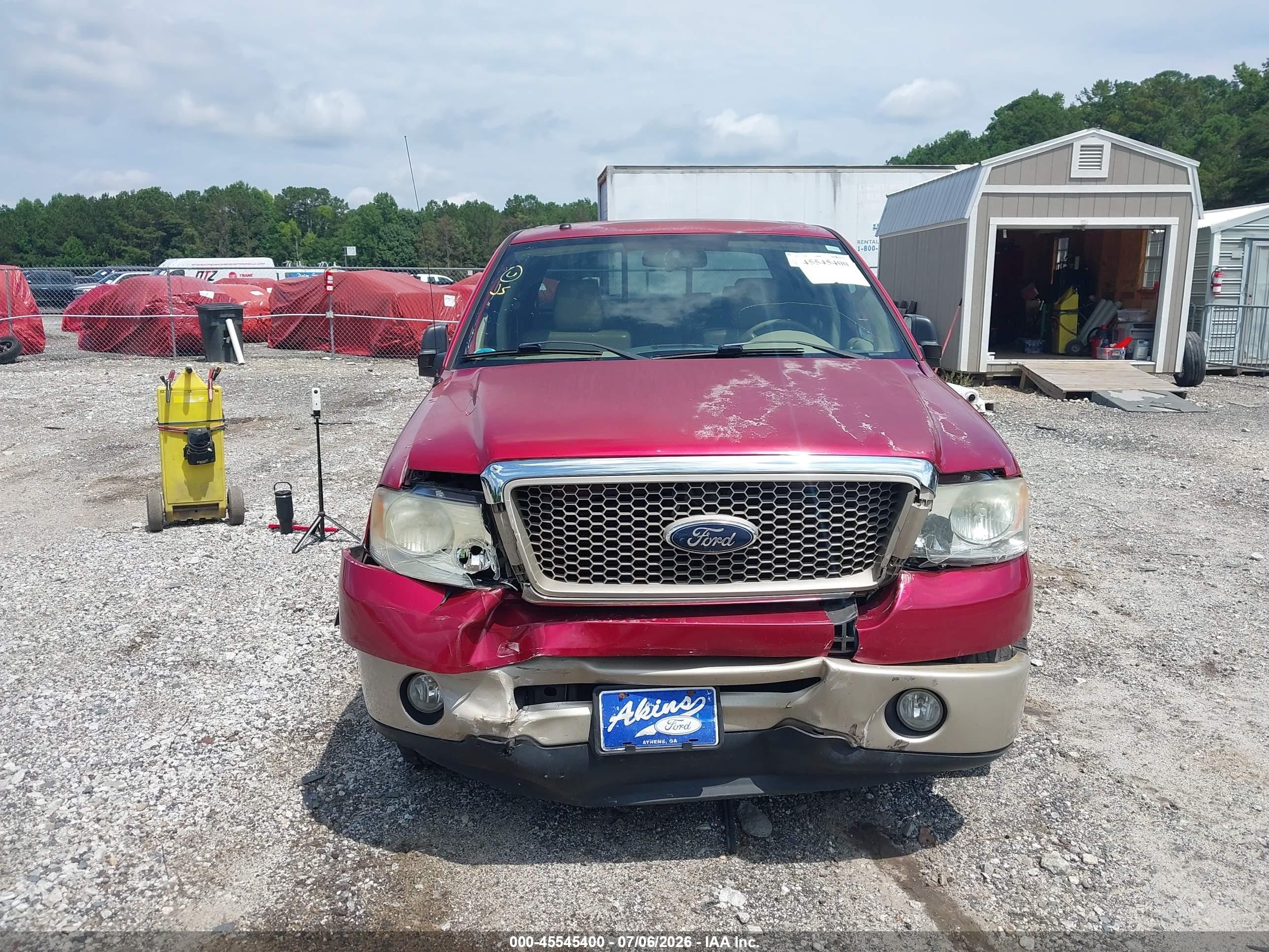 2008 Ford F-150 60th Anniversary/fx2/king Ranch/lariat/xlt Red vin: 1FTPW12V18FA15627