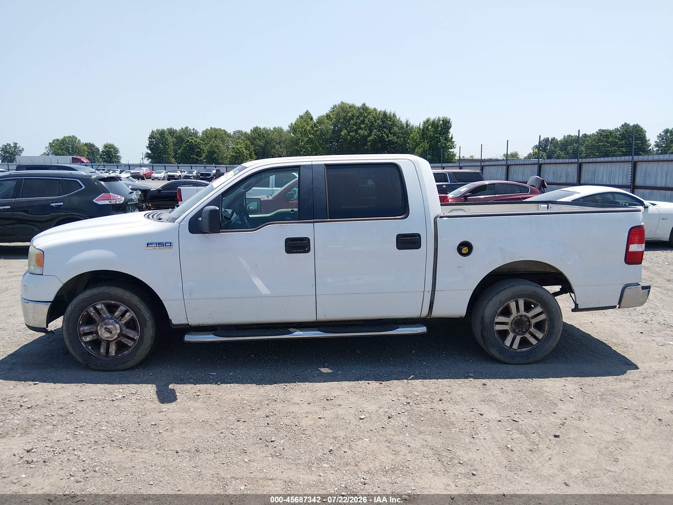 2008 Ford F-150 60th Anniversary/fx2/king Ranch/lariat/xlt White vin: 1FTPW12V18FB47884
