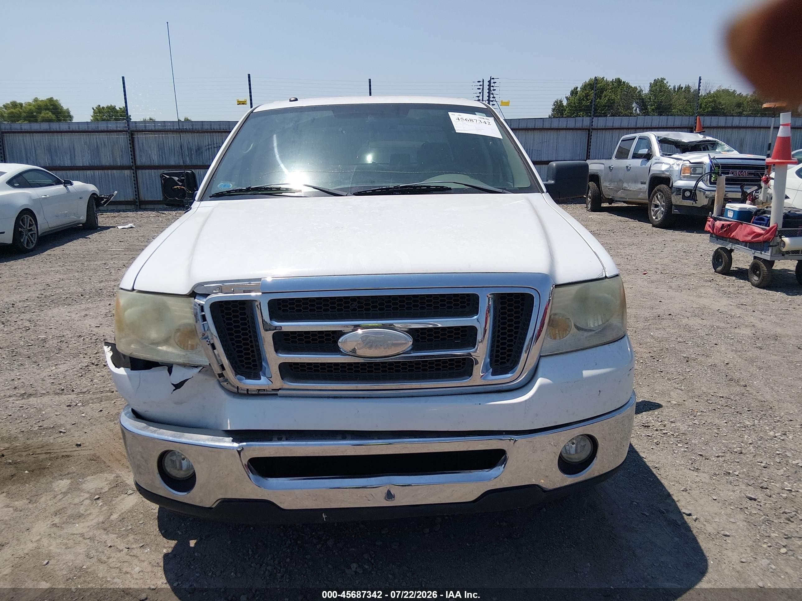 2008 Ford F-150 60th Anniversary/fx2/king Ranch/lariat/xlt White vin: 1FTPW12V18FB47884