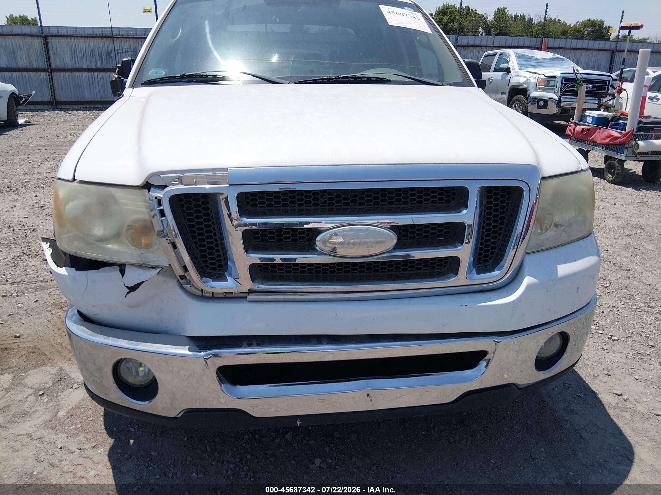 2008 Ford F-150 60th Anniversary/fx2/king Ranch/lariat/xlt White vin: 1FTPW12V18FB47884