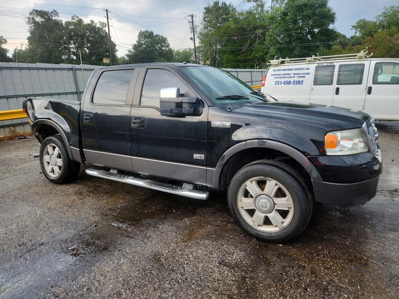 2008 Ford F150 Supercrew Black vin: 1FTPW12V18KD03610