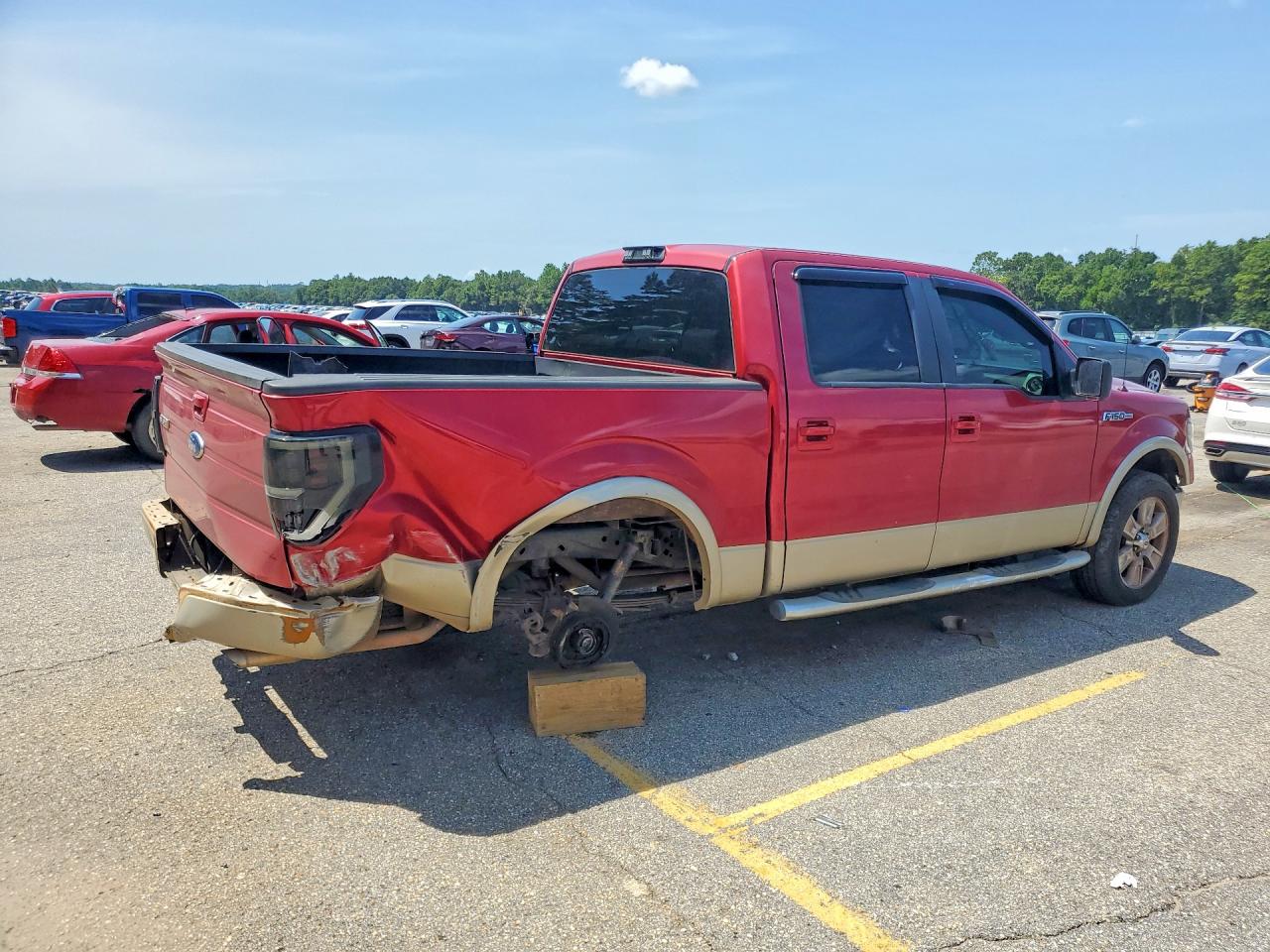 2009 Ford F150 Supercrew Maroon vin: 1FTPW12V19FA75702