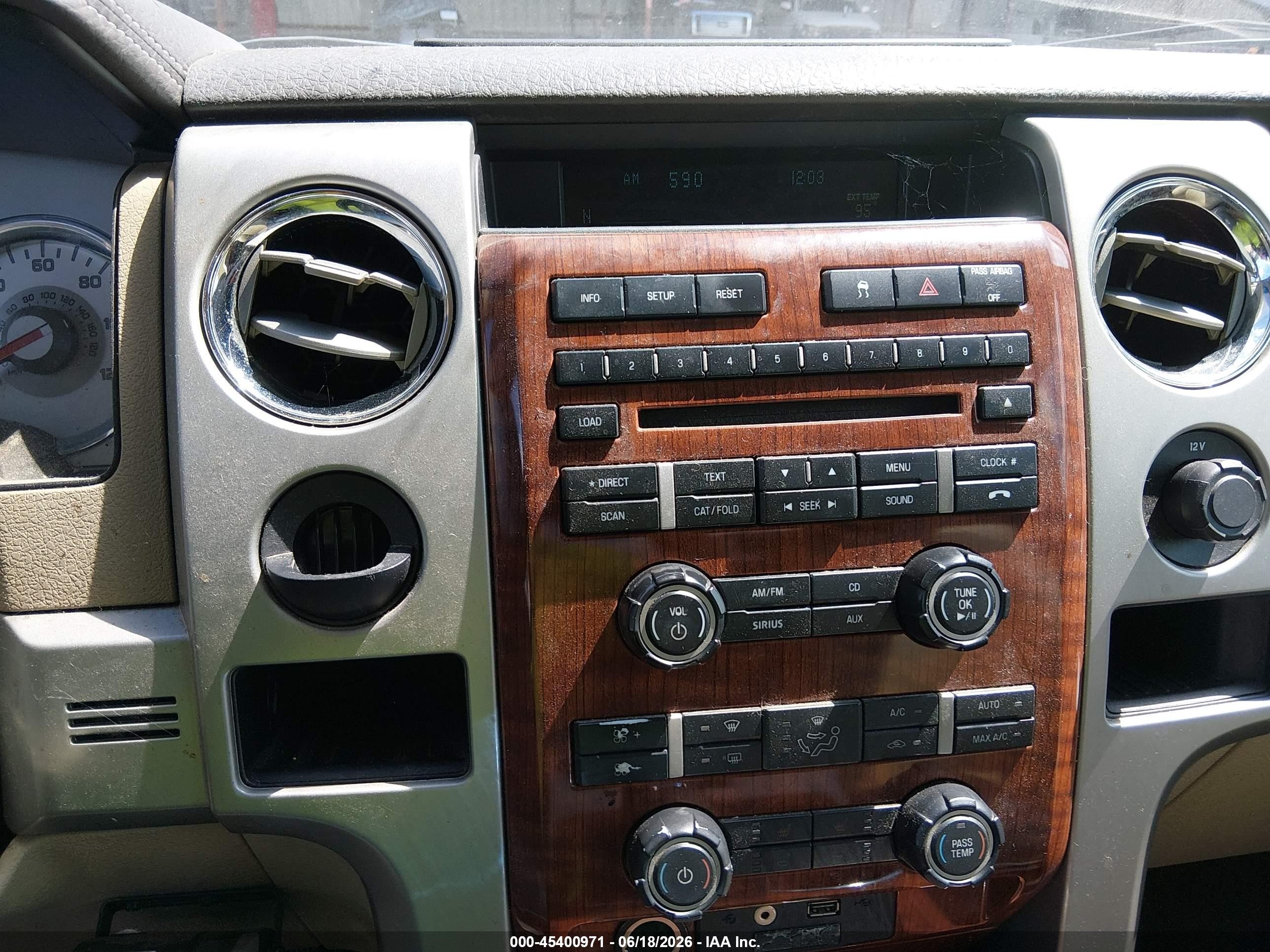 2009 Ford F-150 King Ranch/lariat/platinum/xl/xlt Black vin: 1FTPW12V19FB00842