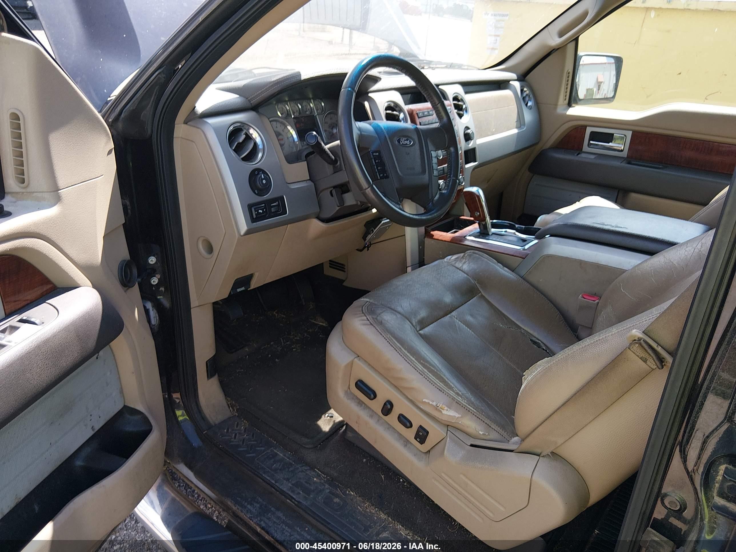 2009 Ford F-150 King Ranch/lariat/platinum/xl/xlt Black vin: 1FTPW12V19FB00842