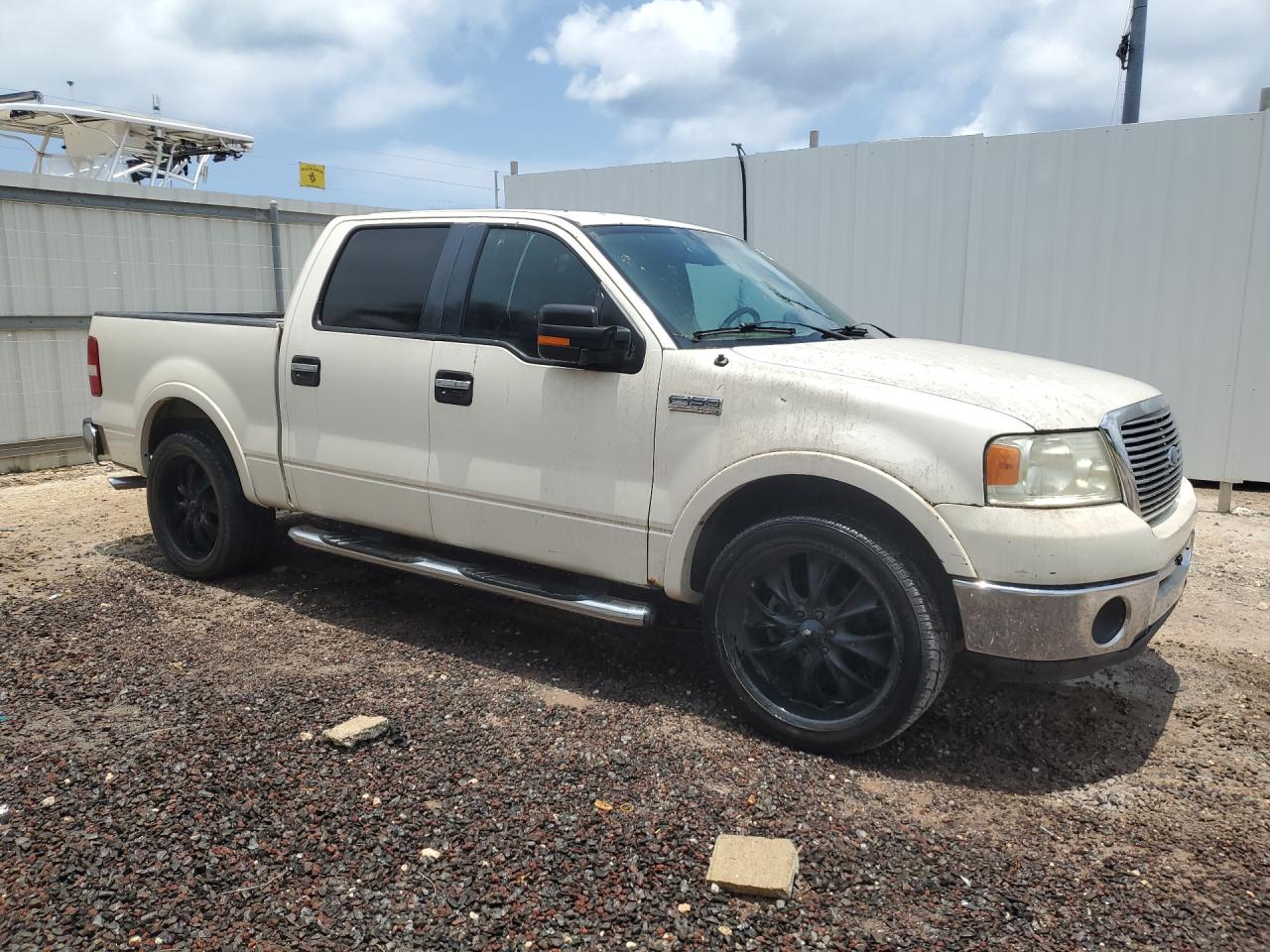 2007 Ford F150 Supercrew Белый vin: 1FTPW12V27FB37587 Damage: Right Rear Door, Dent(S) W/ Paint Dmg, 2 To 3 Inches