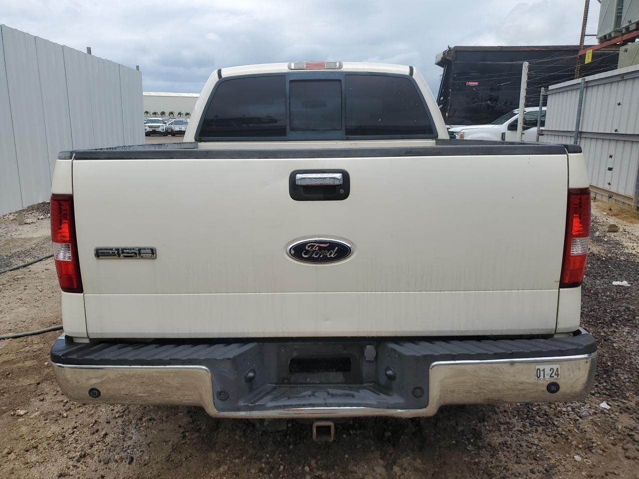 2007 Ford F150 Supercrew Белый vin: 1FTPW12V27FB37587 Damage: Tailgate, Dent(S) W/ Paint Dmg, 1 To 2 Inches
