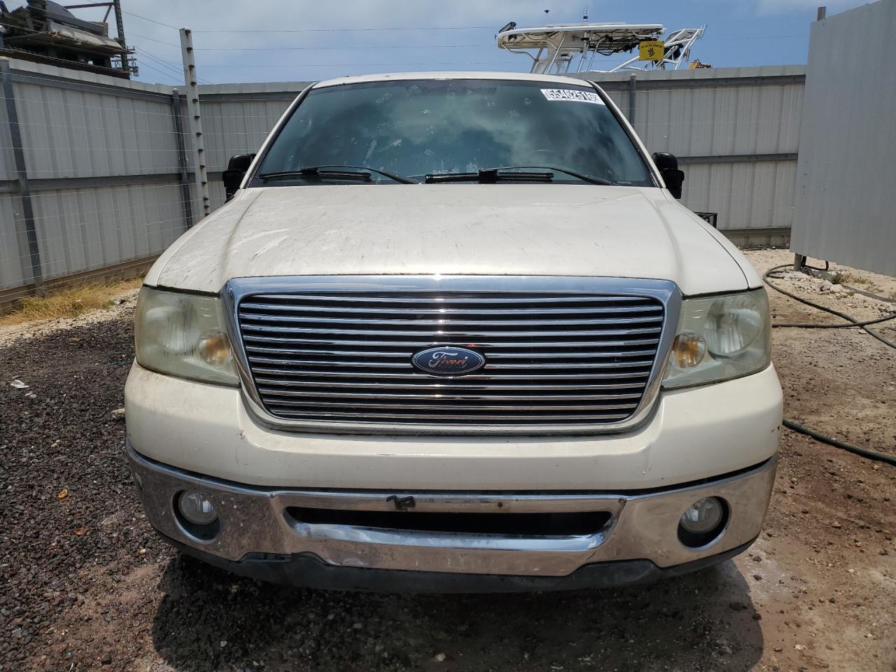 2007 Ford F150 Supercrew Белый vin: 1FTPW12V27FB37587 Damage: Front Metal Bumper Chrome, Dent(S) W/No Paint Dmg, > 12 Inches