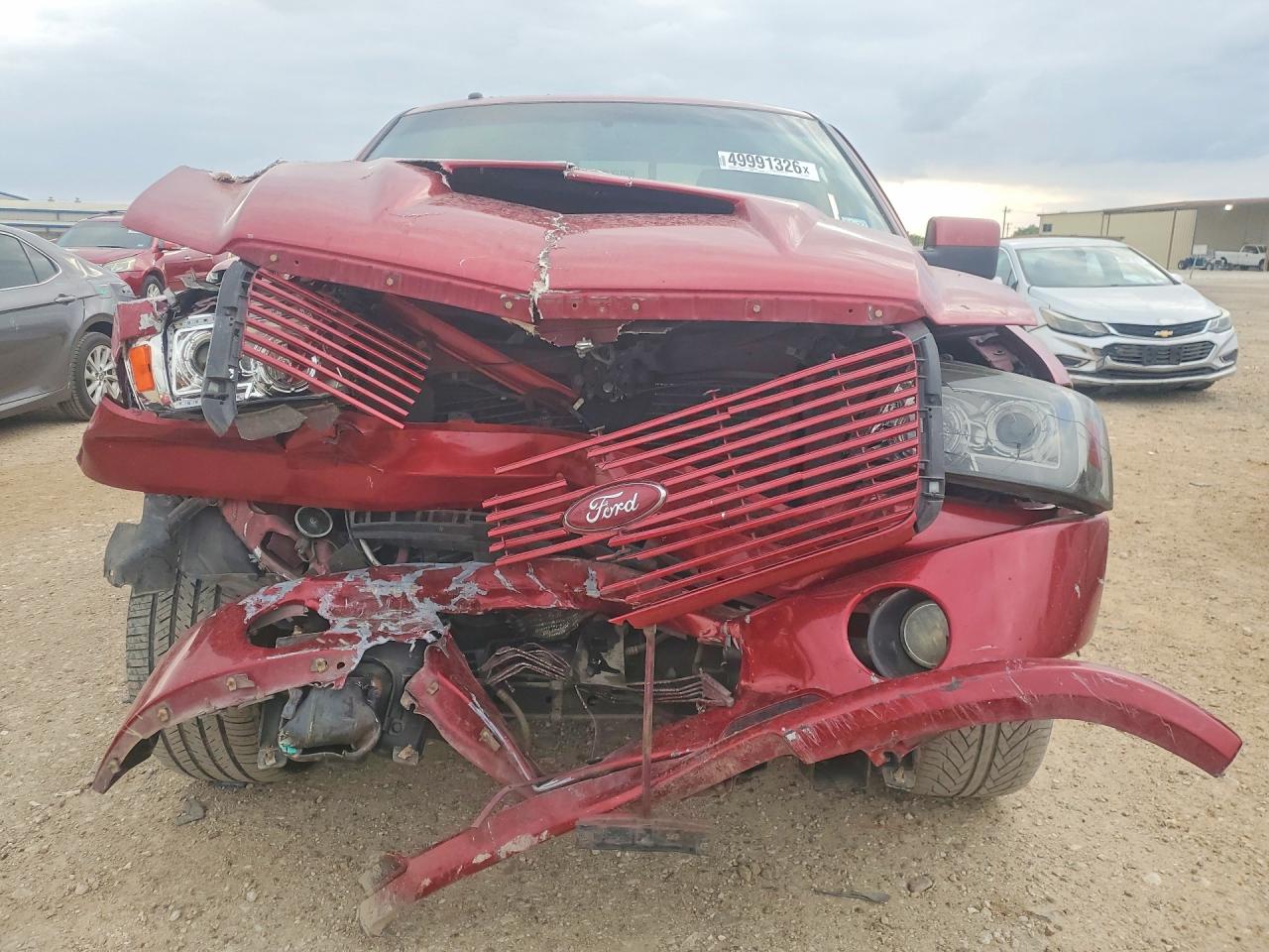 2007 Ford F150 Supercrew Red vin: 1FTPW12V27KB48970