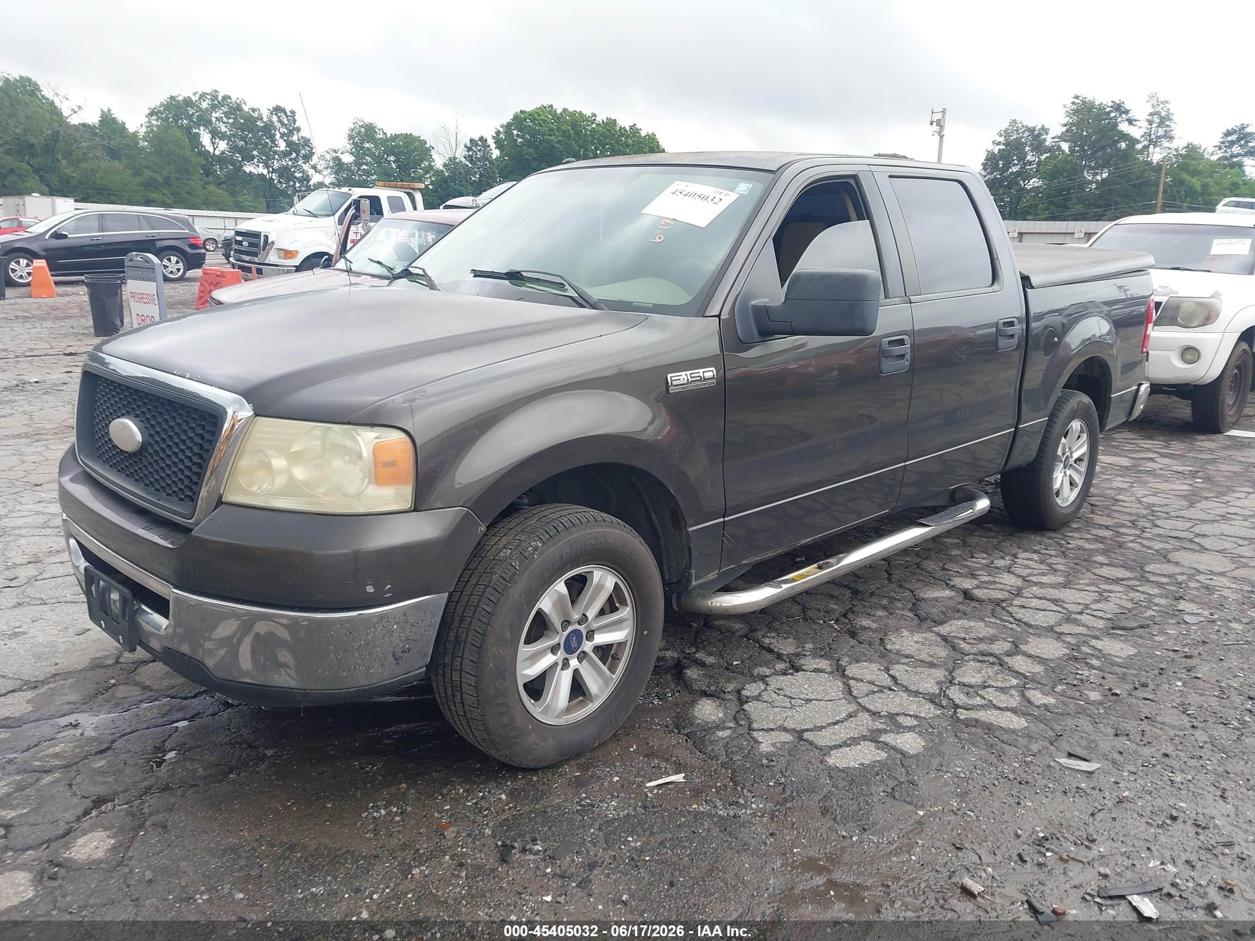 2007 Ford F-150 Lariat/xlt Gray vin: 1FTPW12V27KD14369
