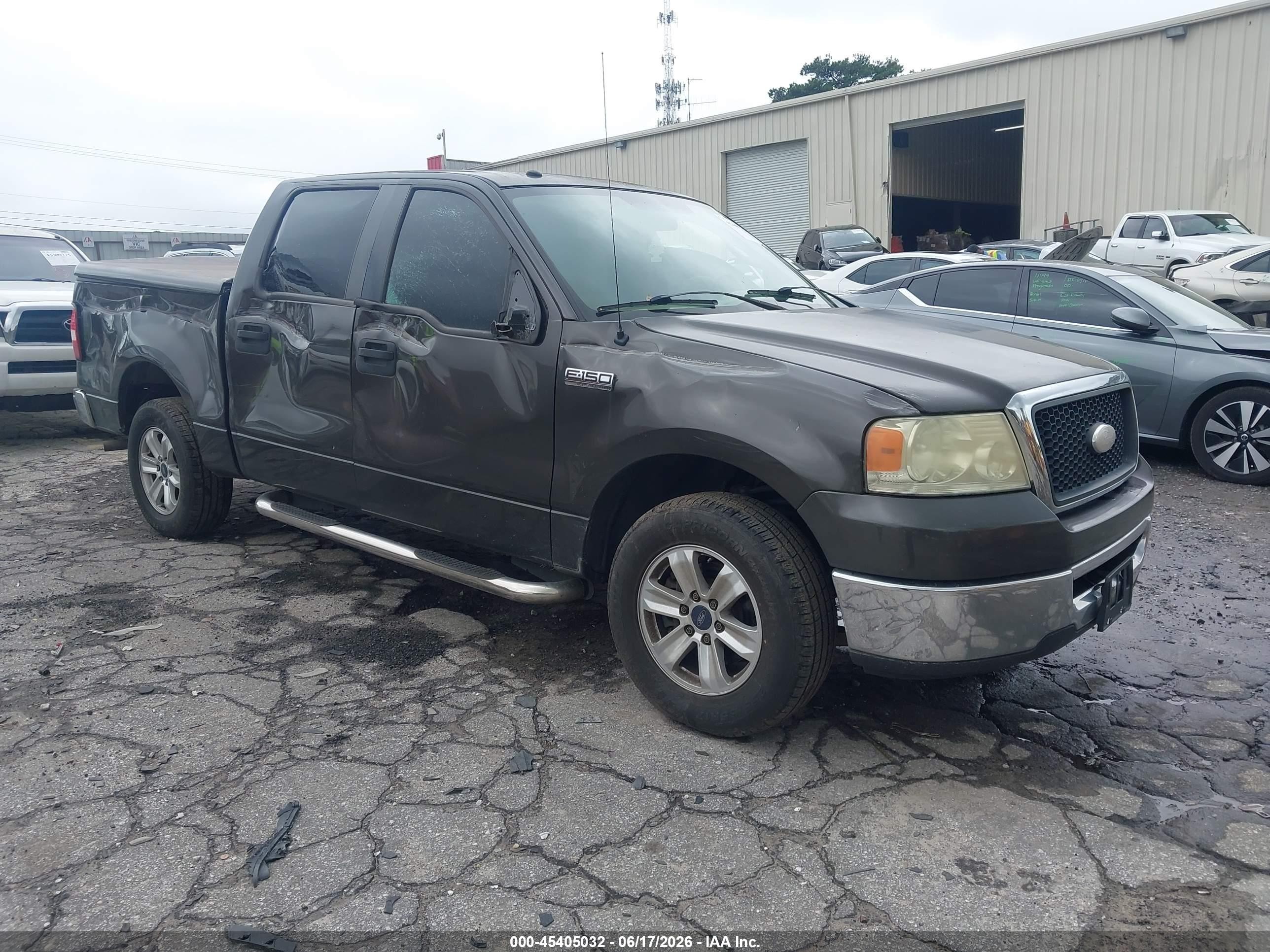 2007 Ford F-150 Lariat/xlt Gray vin: 1FTPW12V27KD14369