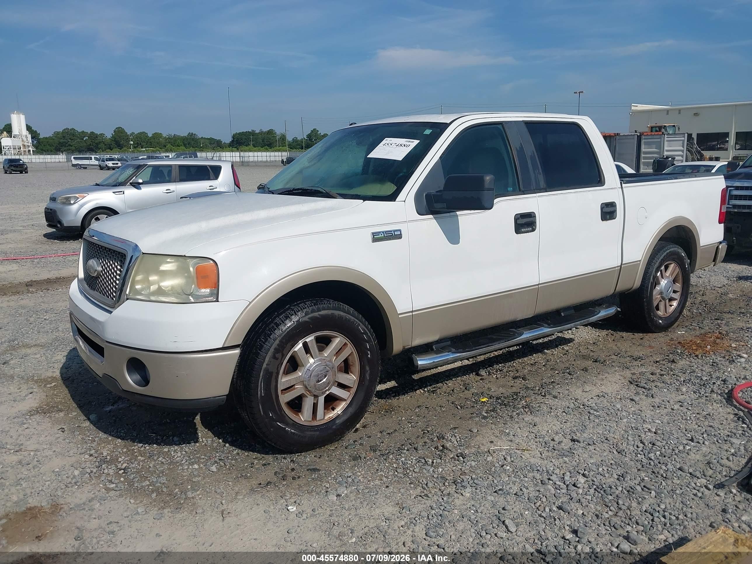 2008 Ford F-150 60th Anniversary/fx2/king Ranch/lariat/xlt White vin: 1FTPW12V28FA38043
