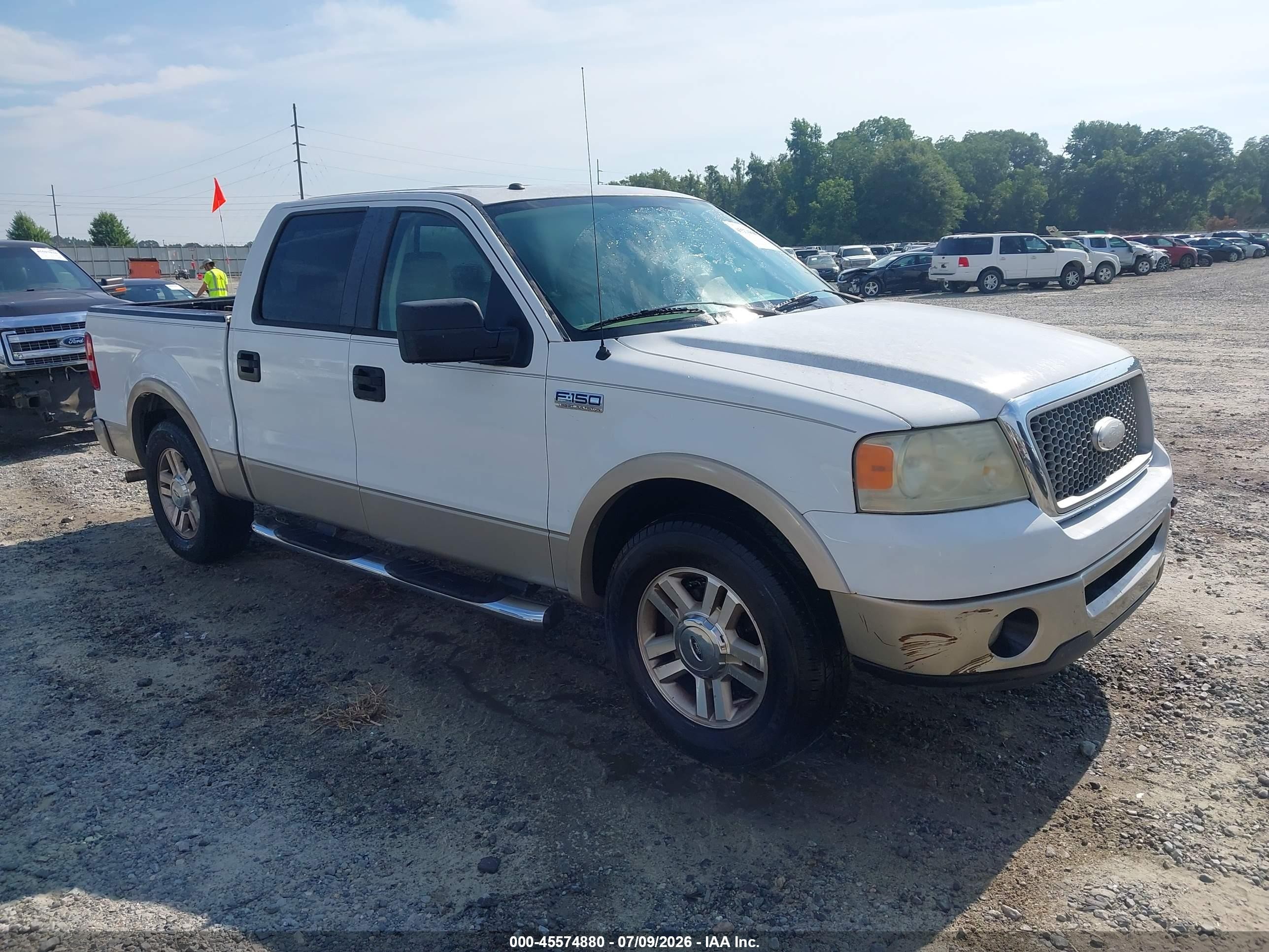 2008 Ford F-150 60th Anniversary/fx2/king Ranch/lariat/xlt White vin: 1FTPW12V28FA38043