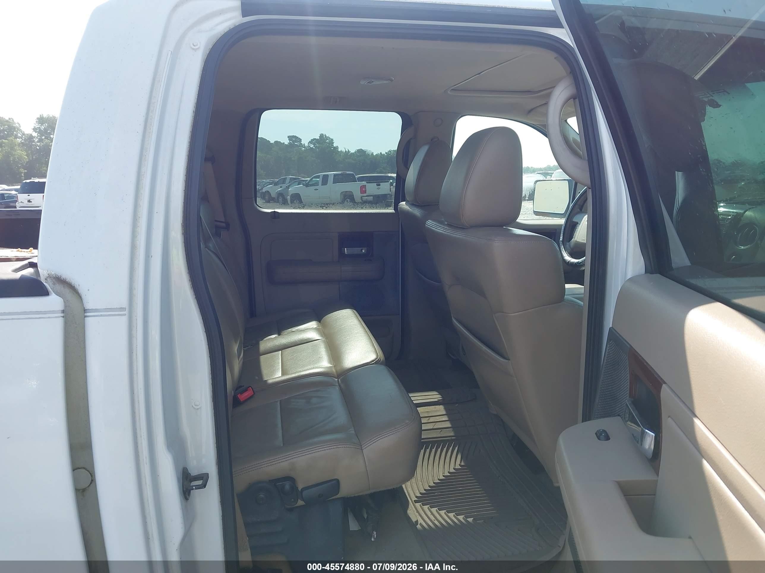 2008 Ford F-150 60th Anniversary/fx2/king Ranch/lariat/xlt White vin: 1FTPW12V28FA38043