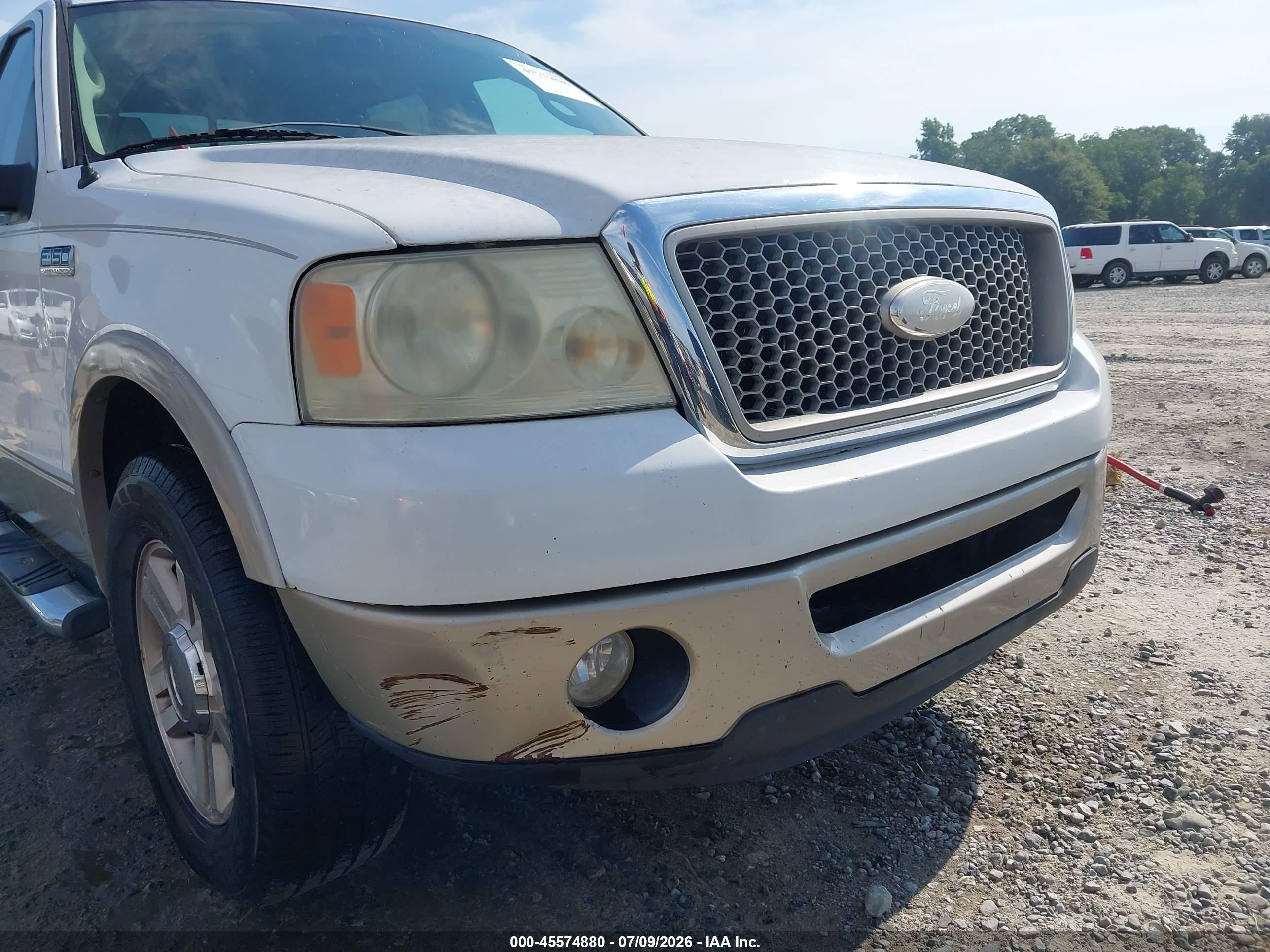 2008 Ford F-150 60th Anniversary/fx2/king Ranch/lariat/xlt White vin: 1FTPW12V28FA38043