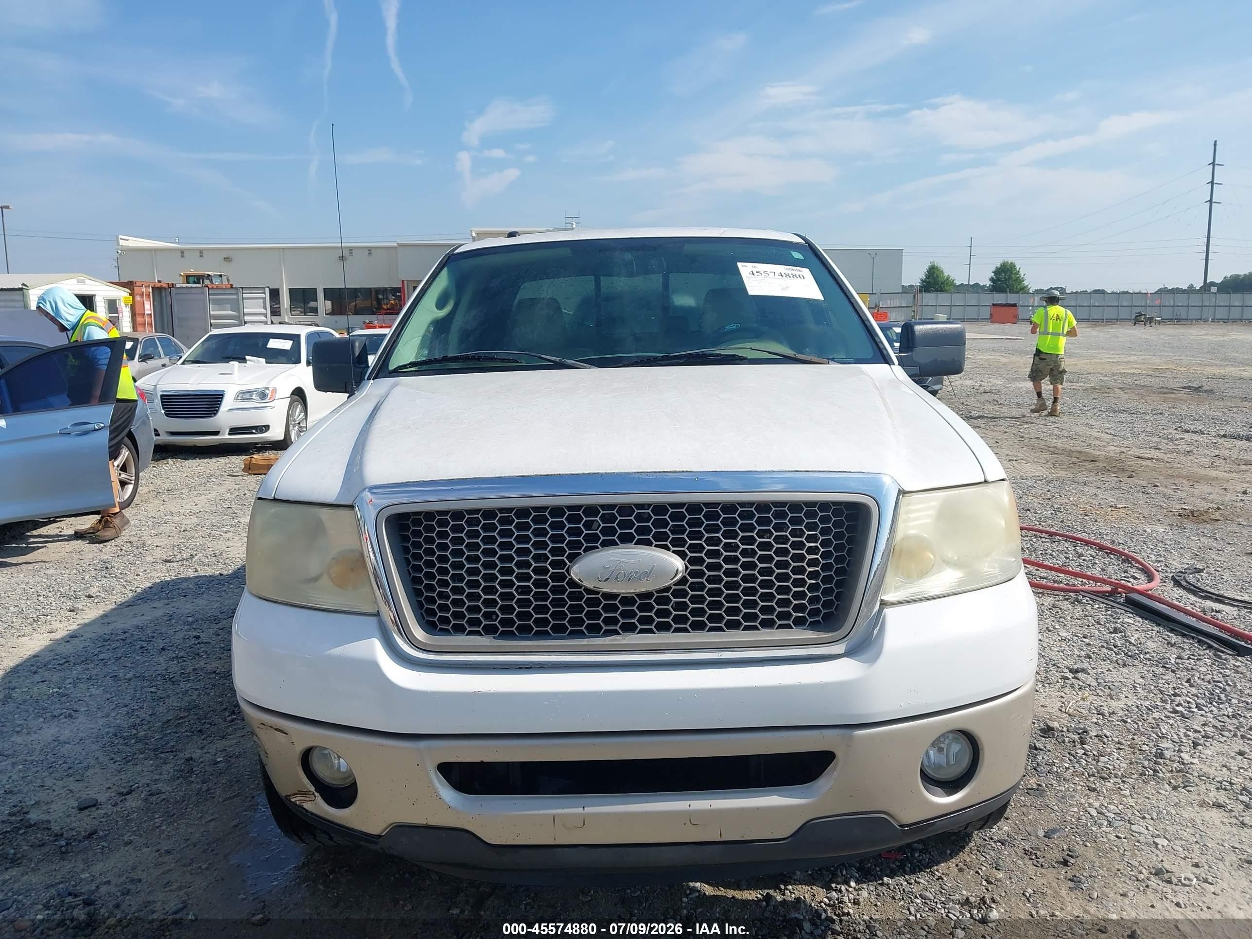 2008 Ford F-150 60th Anniversary/fx2/king Ranch/lariat/xlt White vin: 1FTPW12V28FA38043