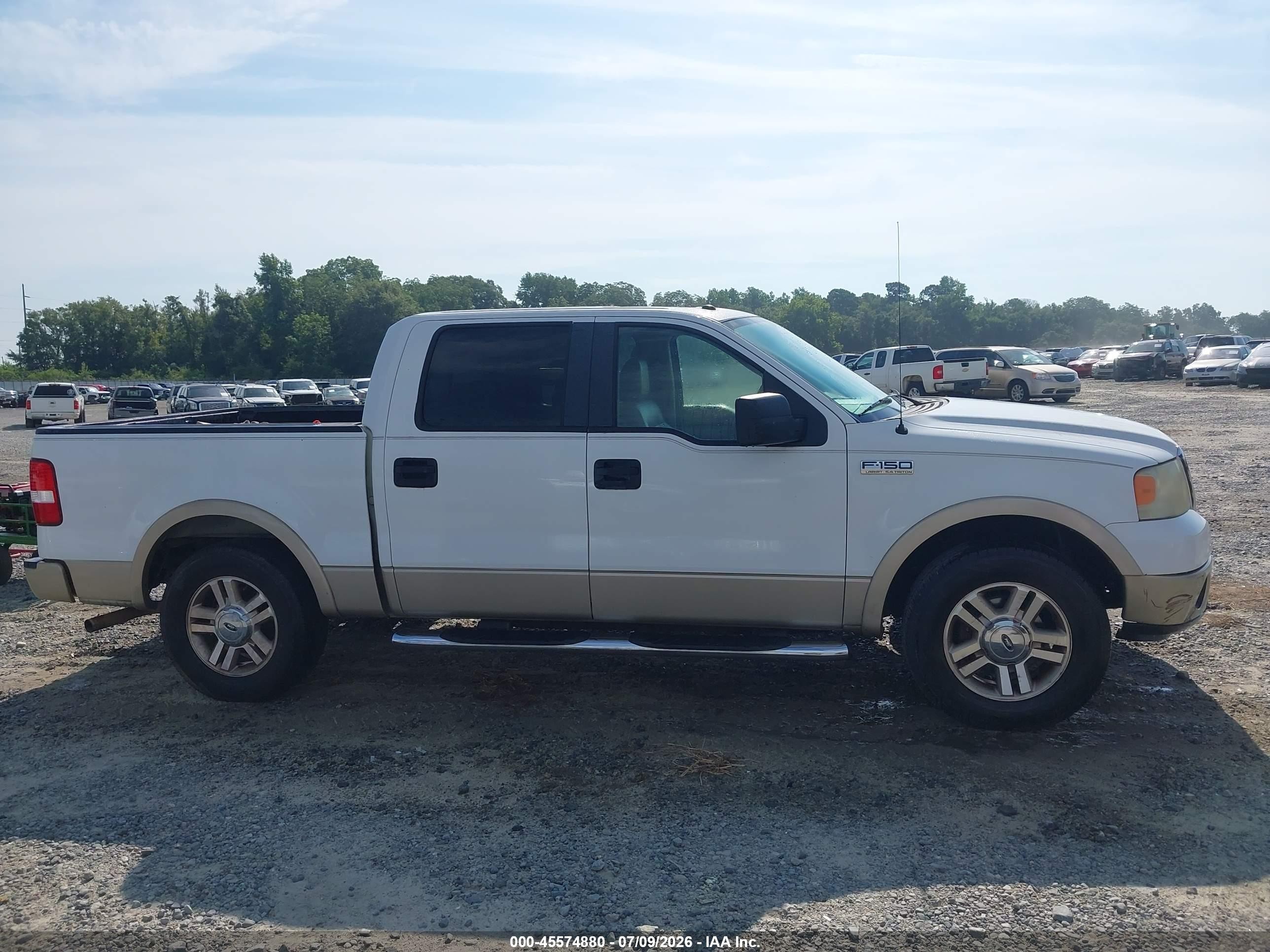 2008 Ford F-150 60th Anniversary/fx2/king Ranch/lariat/xlt White vin: 1FTPW12V28FA38043