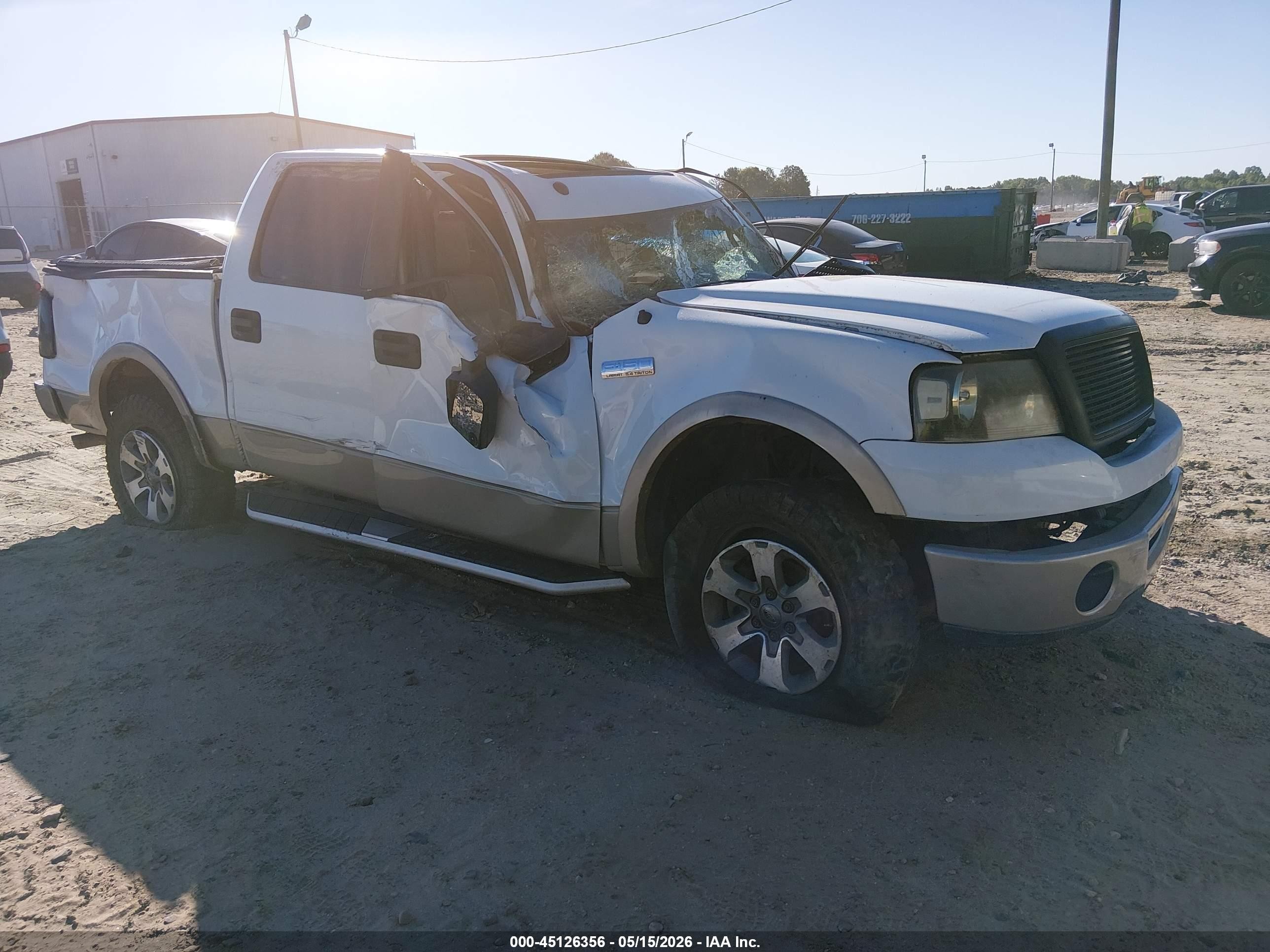 2008 Ford F-150 60th Anniversary/fx2/king Ranch/lariat/xlt White vin: 1FTPW12V28FB34092