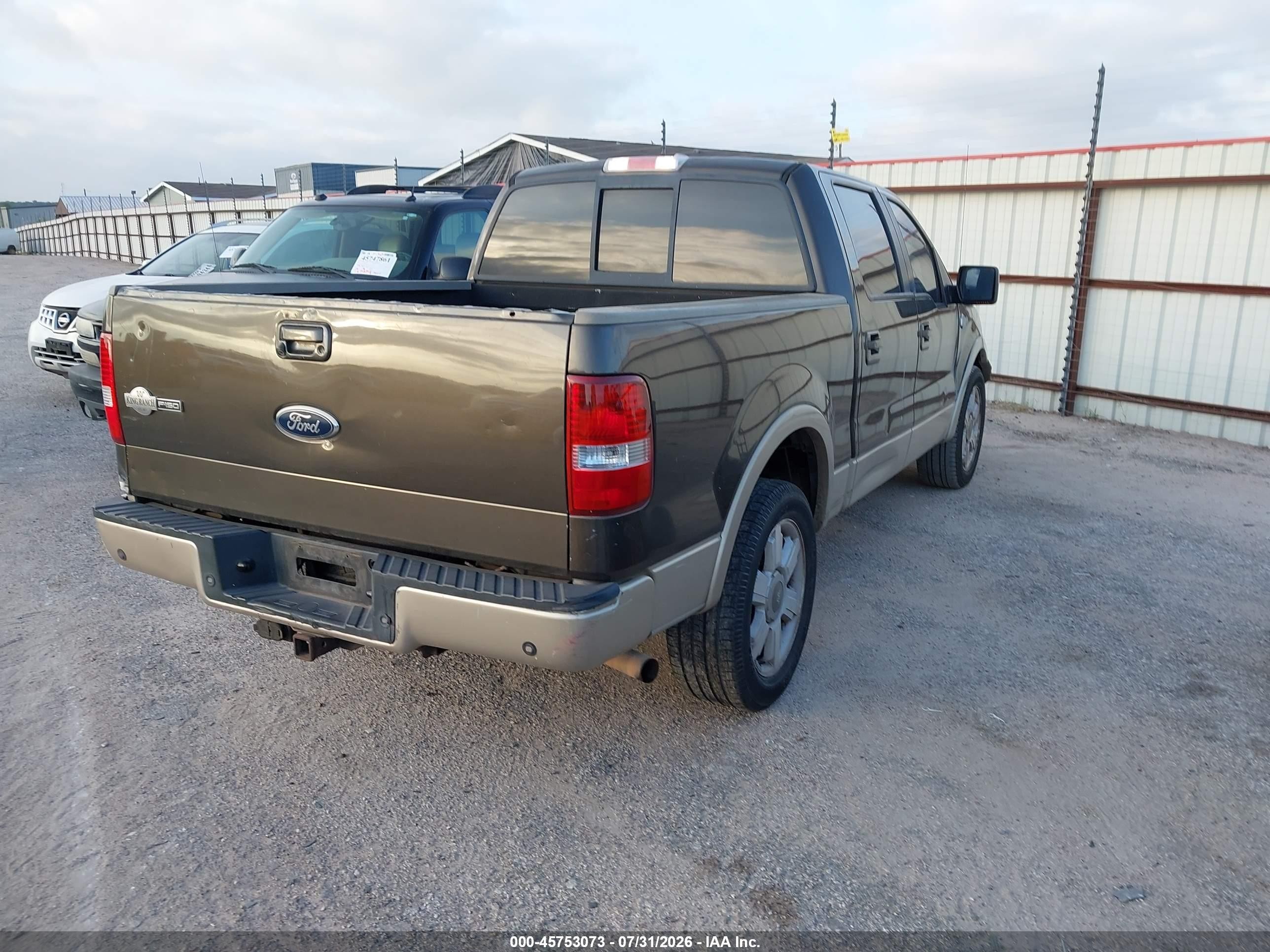 2008 Ford F-150 60th Anniversary/fx2/king Ranch/lariat/xlt Brown vin: 1FTPW12V28KB81338