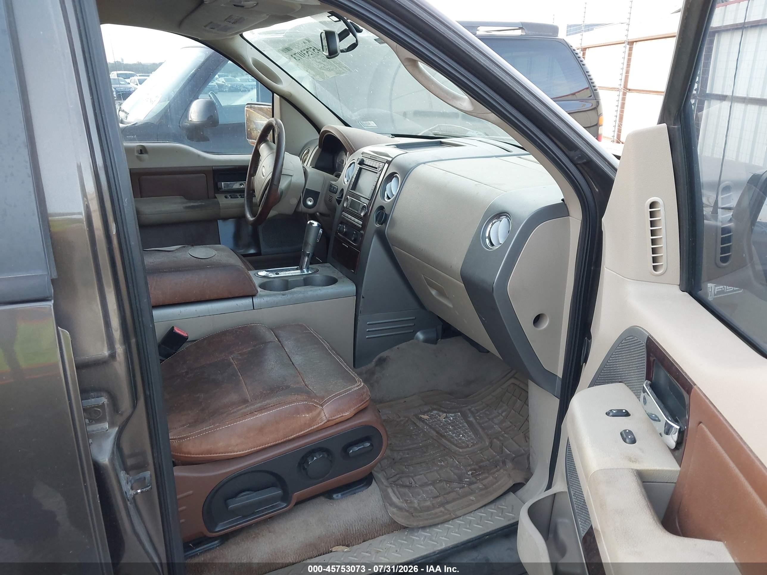 2008 Ford F-150 60th Anniversary/fx2/king Ranch/lariat/xlt Brown vin: 1FTPW12V28KB81338