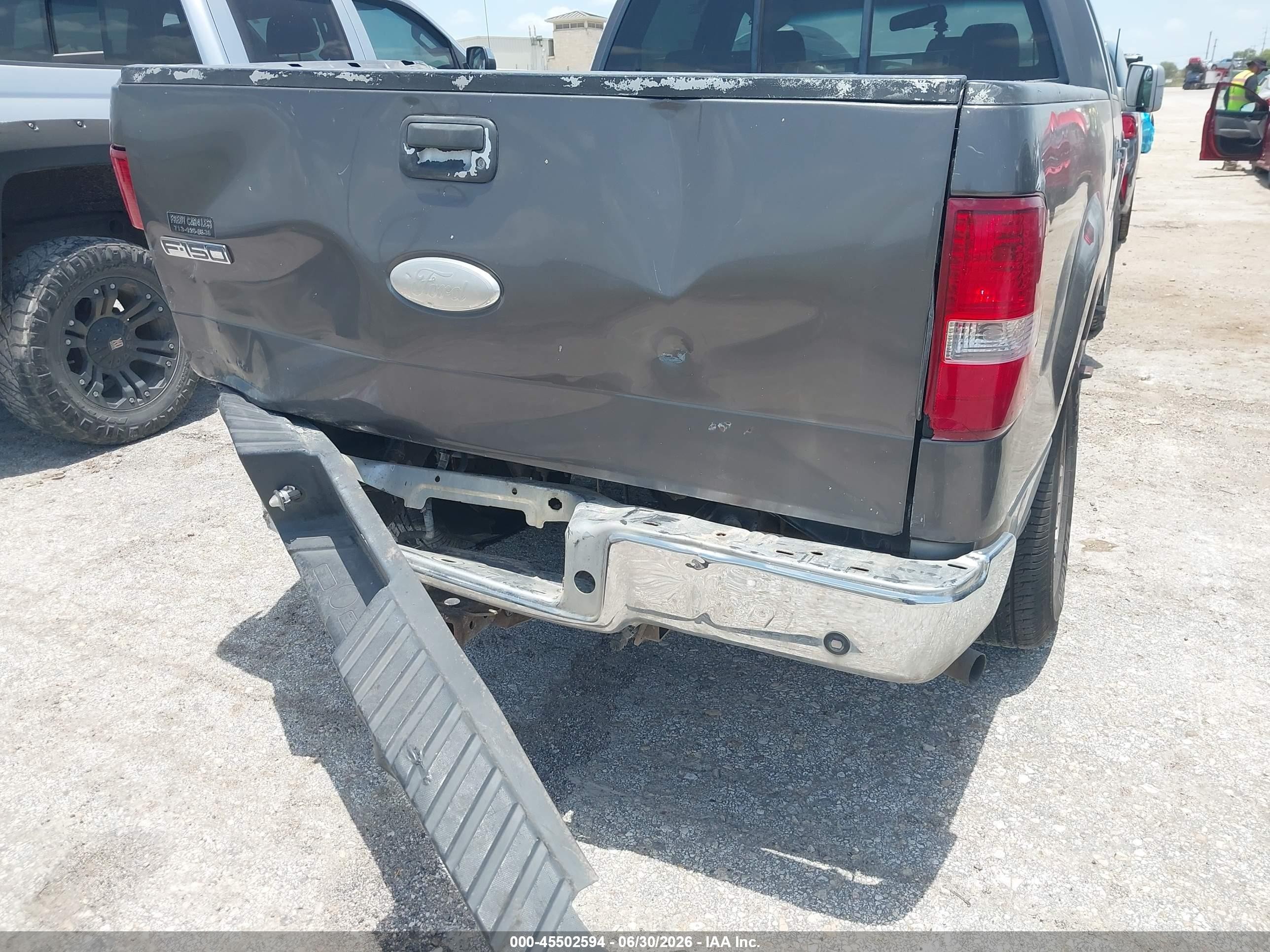 2006 Ford F-150 Lariat/xlt Gray vin: 1FTPW12V36KC45674