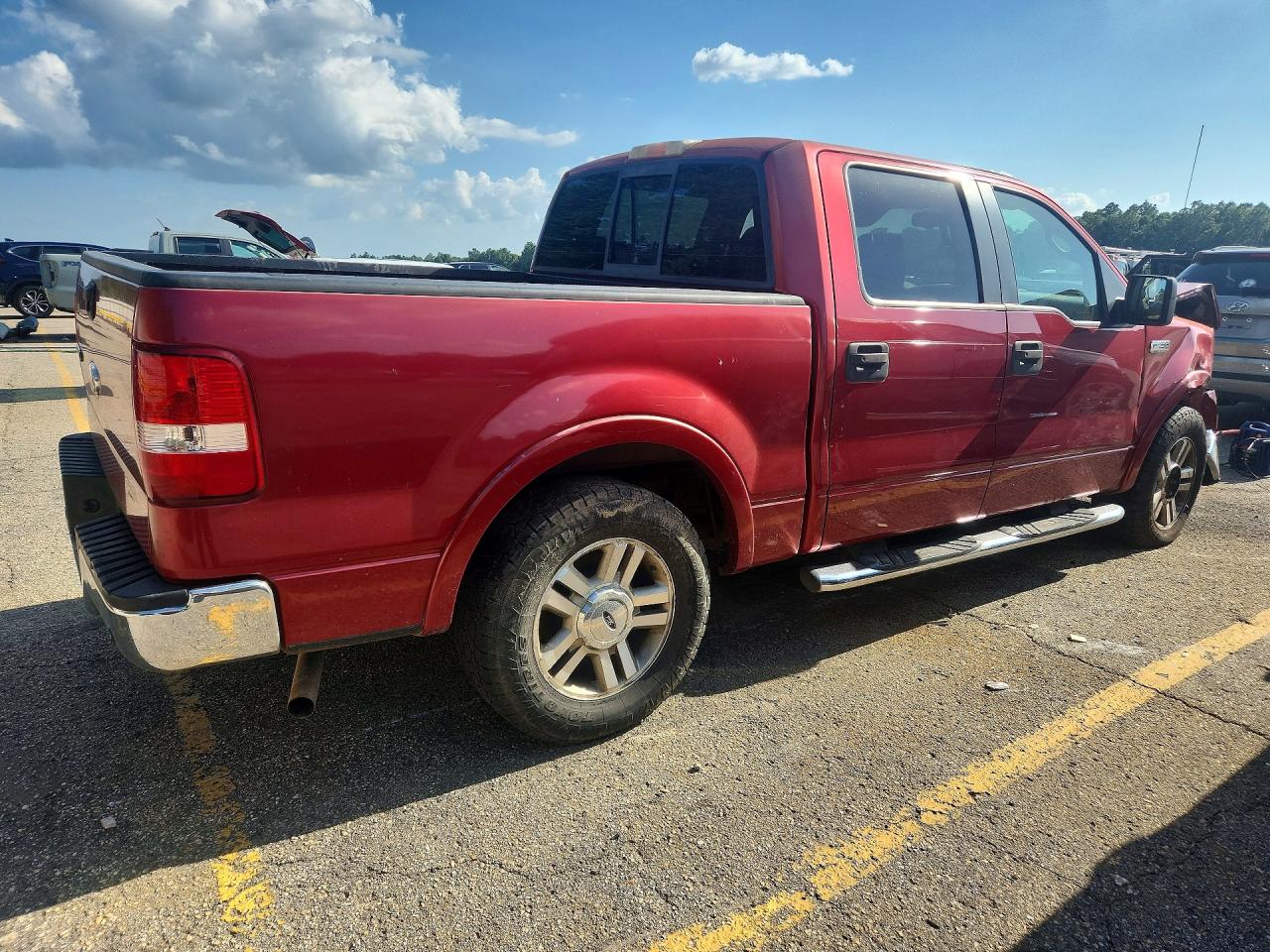 2007 Ford F150 Supercrew Red vin: 1FTPW12V37FA03297