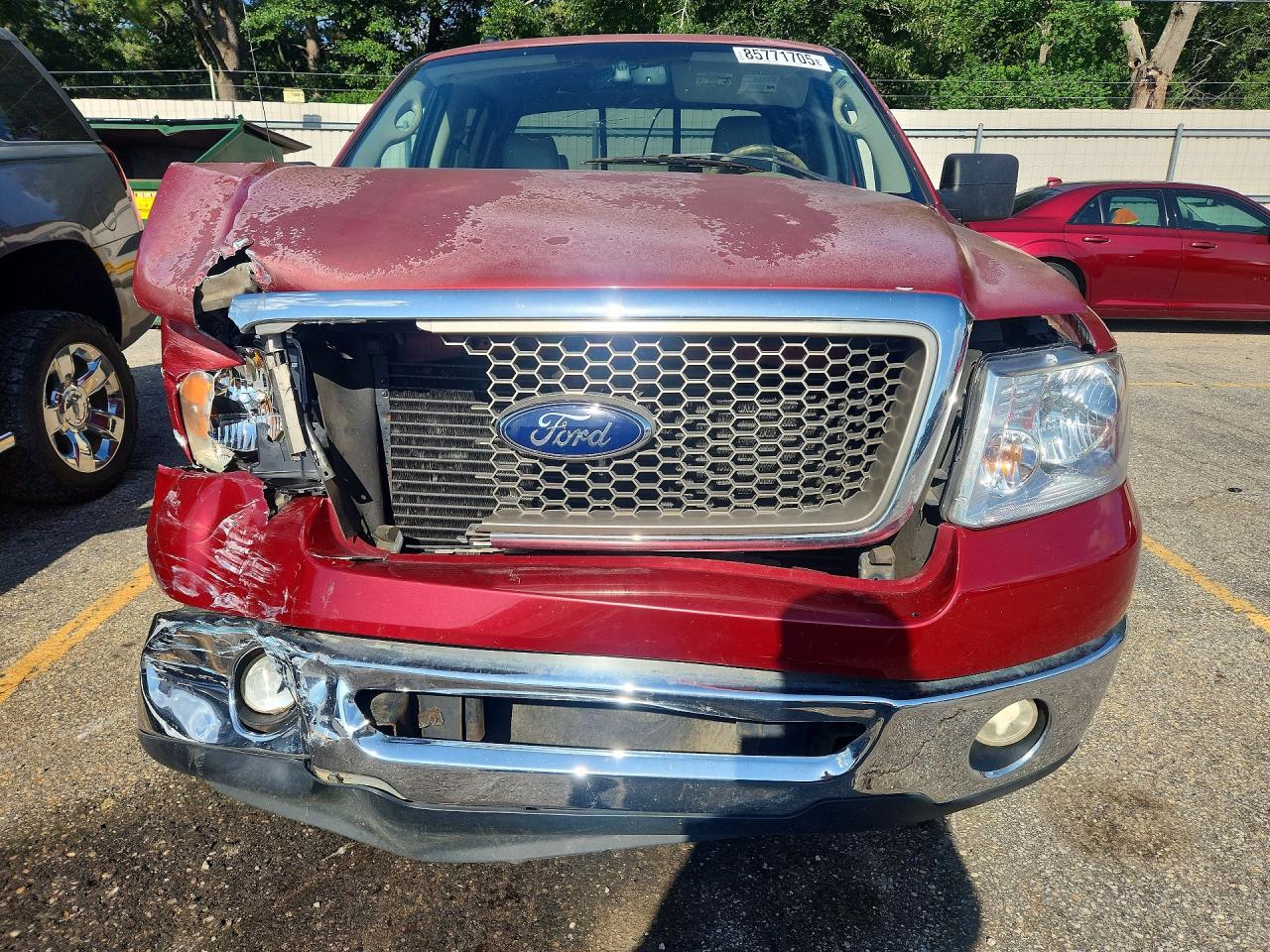 2007 Ford F150 Supercrew Red vin: 1FTPW12V37FA03297