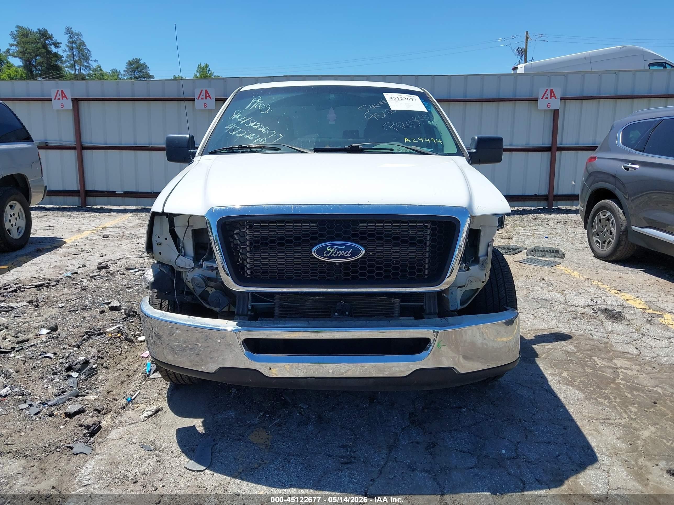 2007 Ford F-150 Lariat/xlt White vin: 1FTPW12V37FA29494