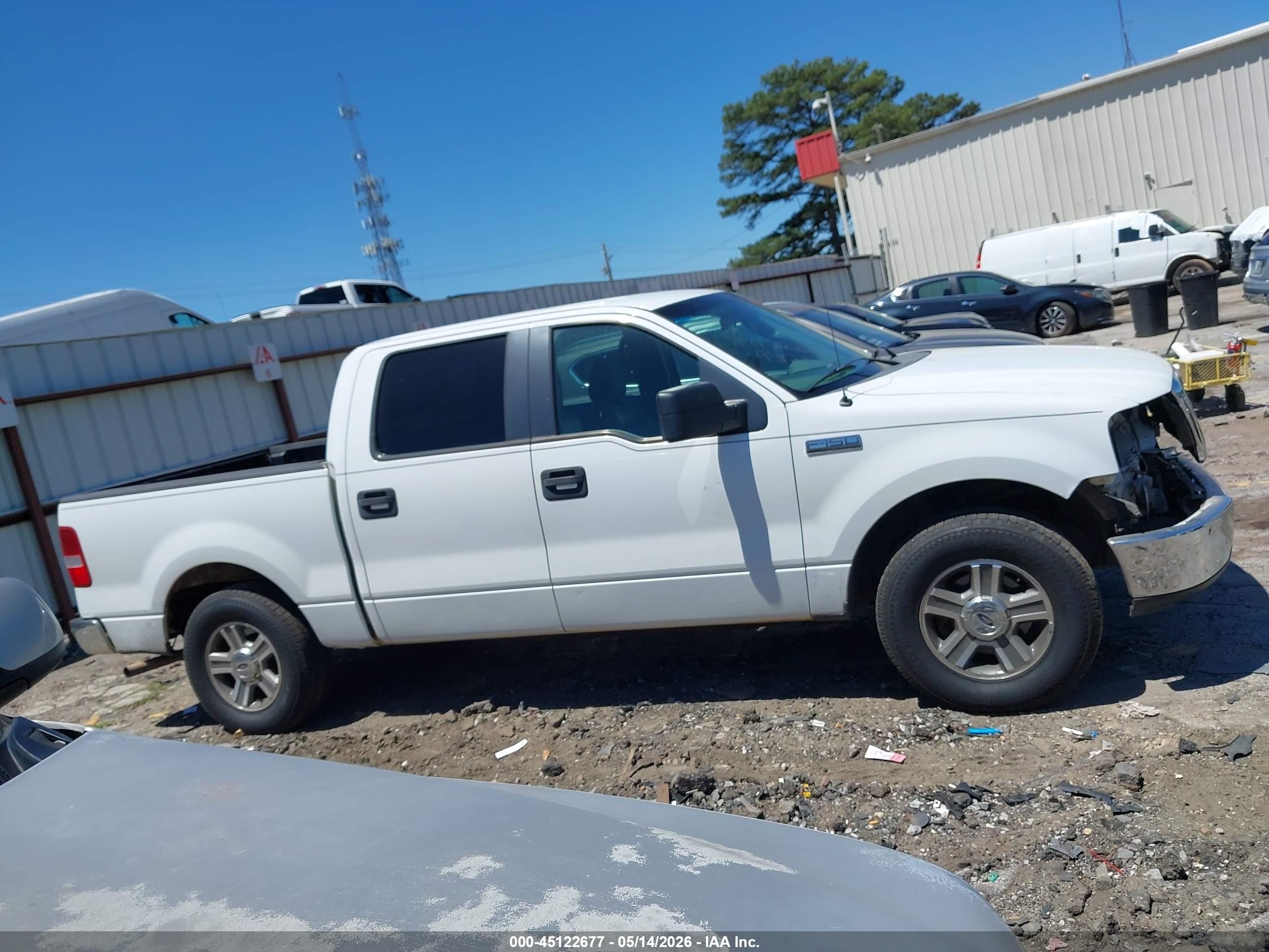 2007 Ford F-150 Lariat/xlt White vin: 1FTPW12V37FA29494