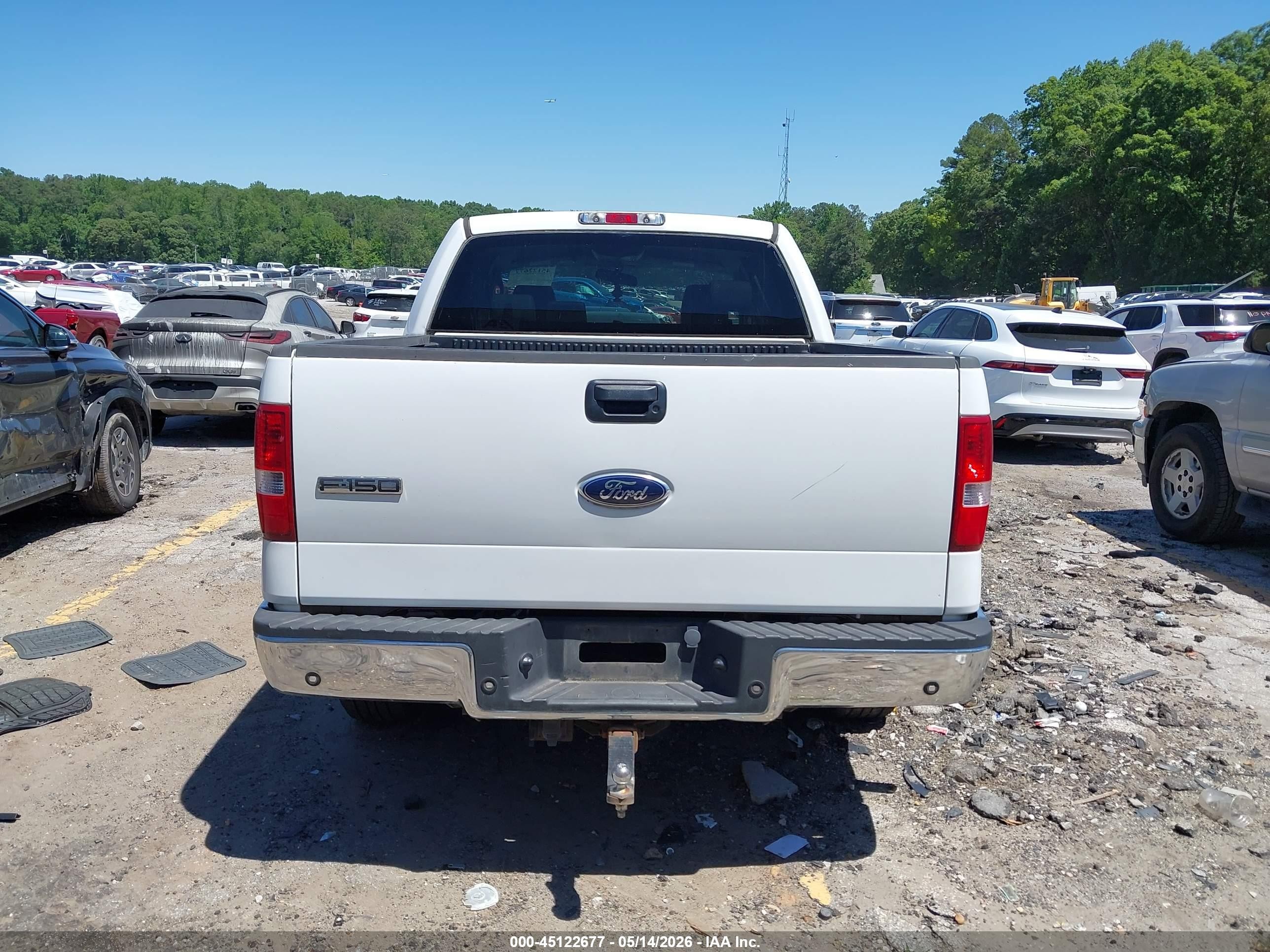 2007 Ford F-150 Lariat/xlt White vin: 1FTPW12V37FA29494