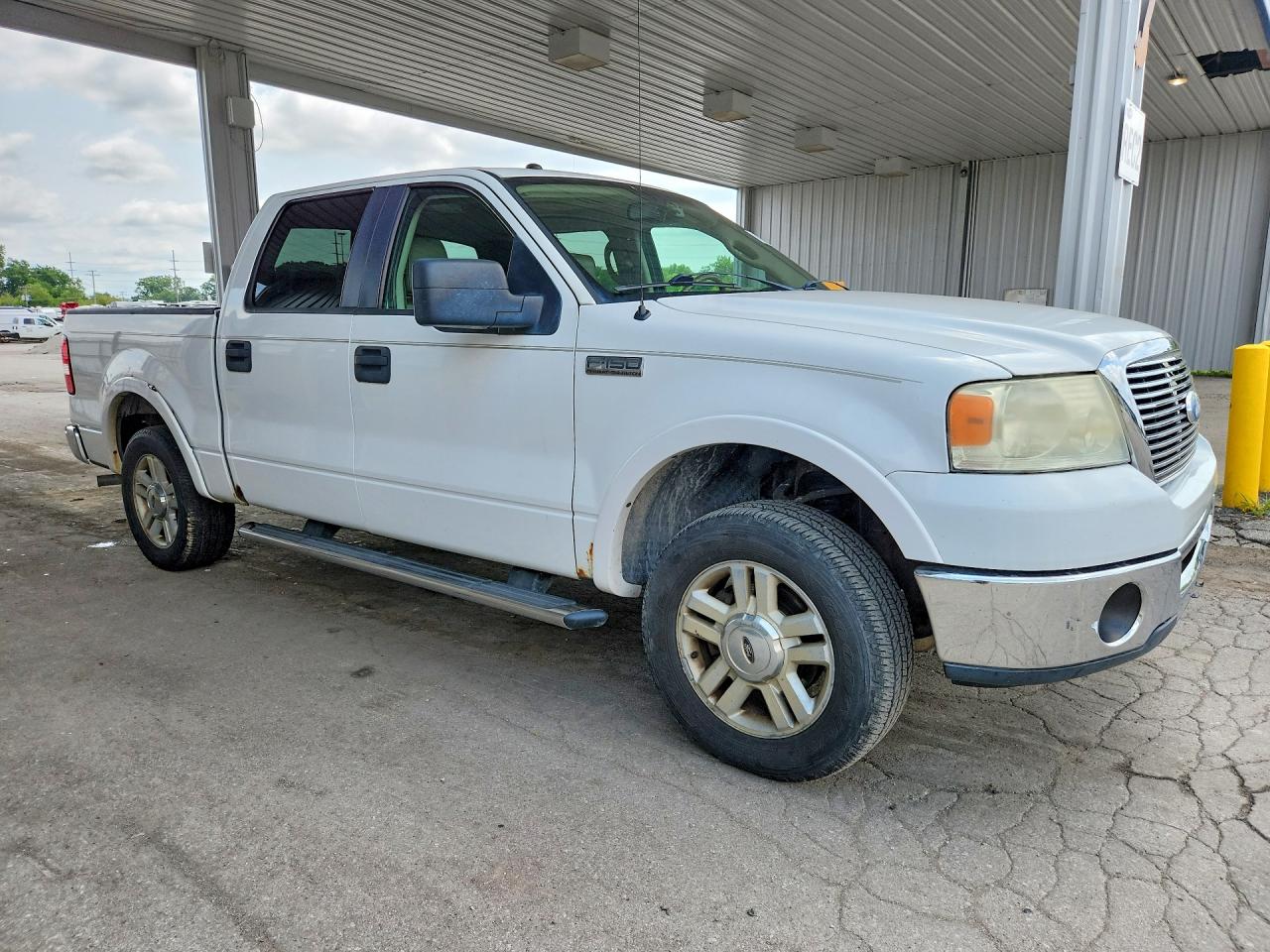 2007 Ford F150 Supercrew White vin: 1FTPW12V37FA79716