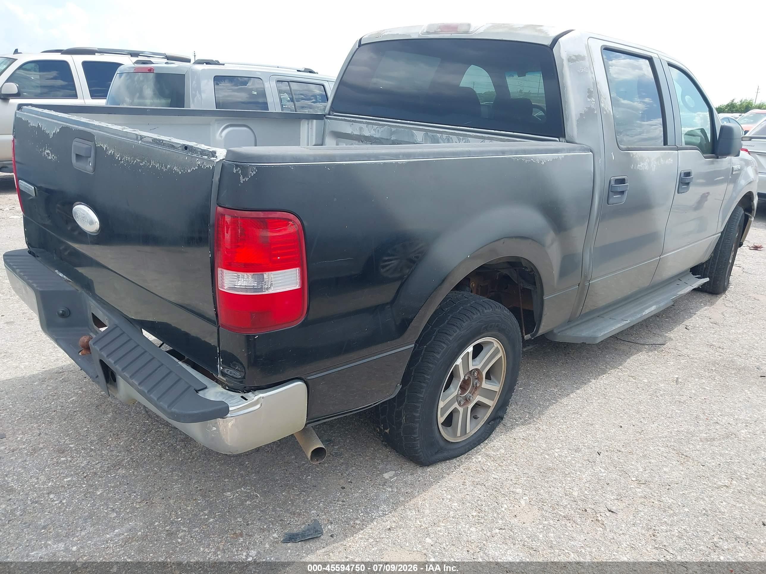 2007 Ford F-150 Lariat/xlt Silver vin: 1FTPW12V37KB54552