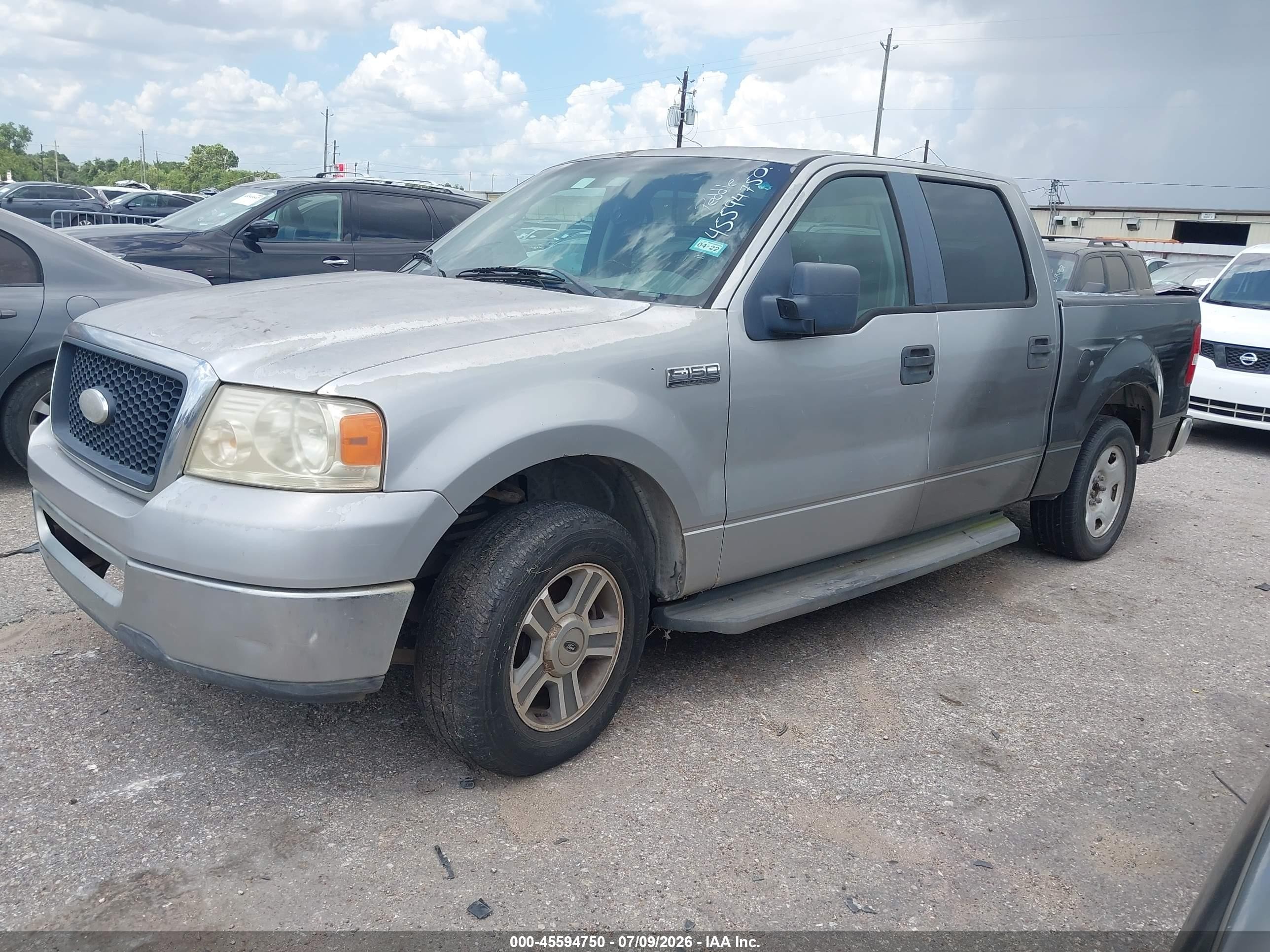 2007 Ford F-150 Lariat/xlt Silver vin: 1FTPW12V37KB54552