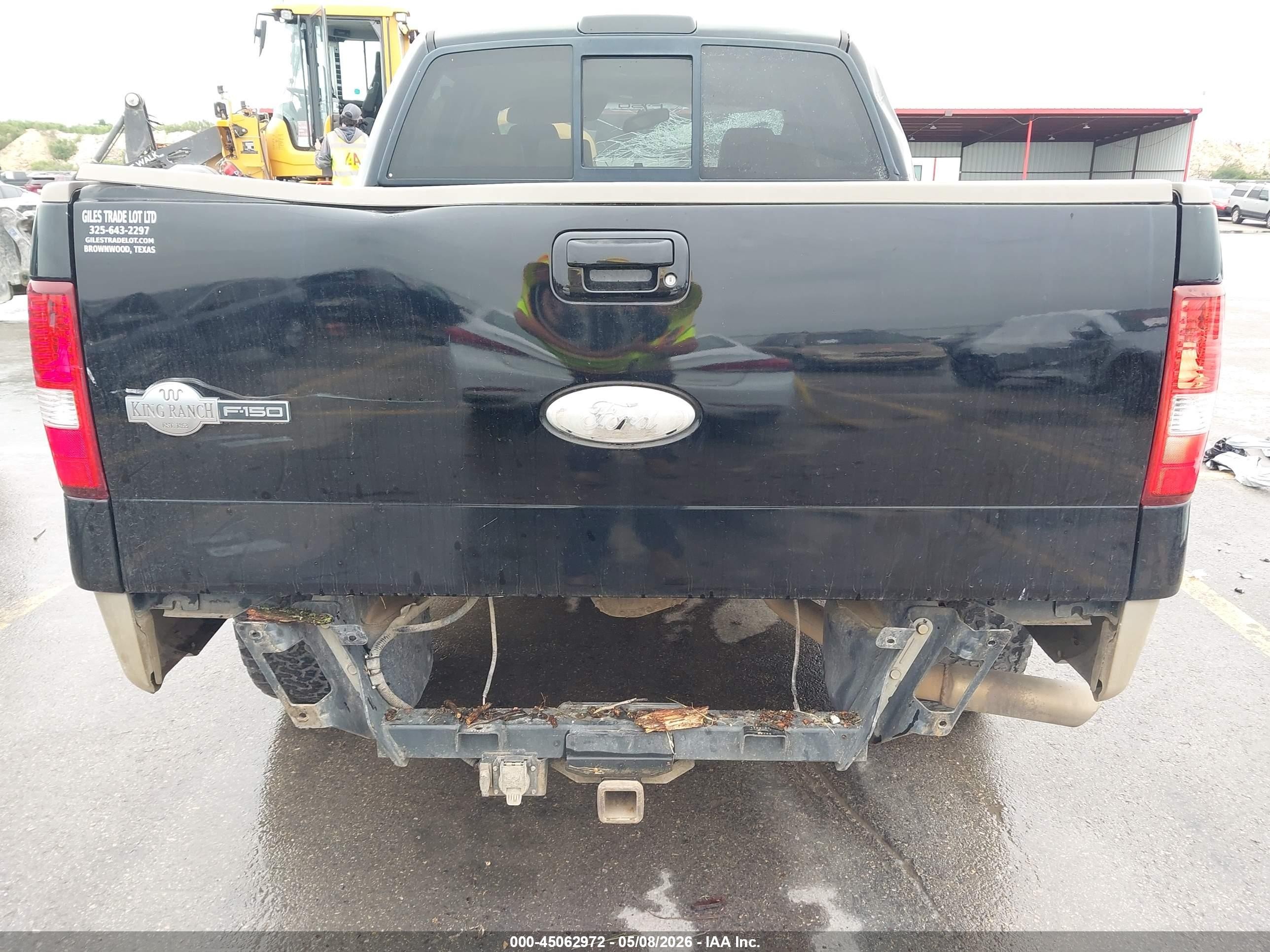 2007 Ford F-150 Lariat/xlt Black vin: 1FTPW12V37KD31195