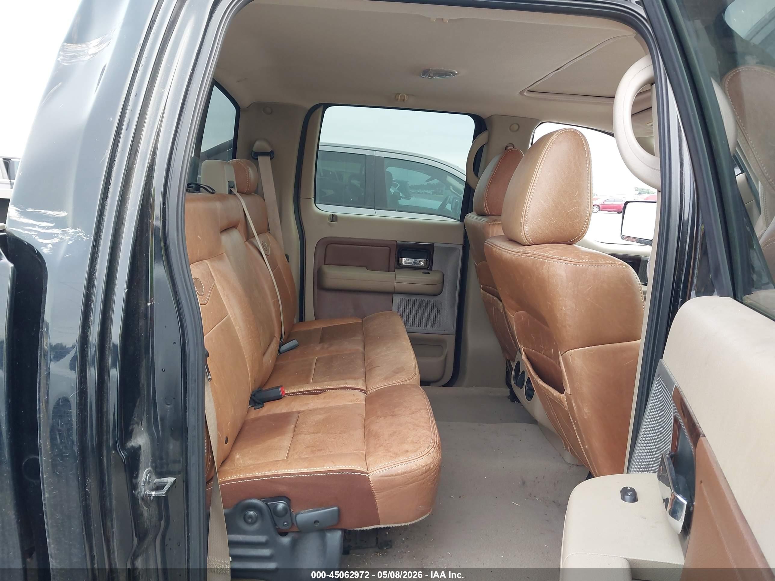2007 Ford F-150 Lariat/xlt Black vin: 1FTPW12V37KD31195