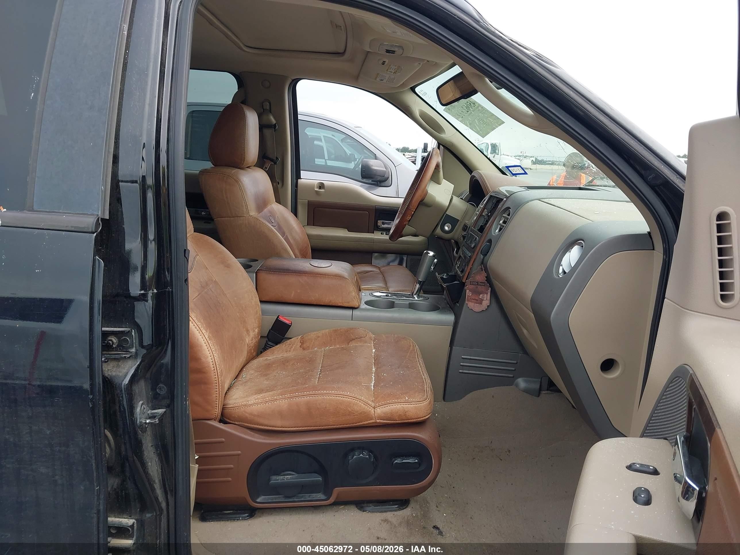 2007 Ford F-150 Lariat/xlt Black vin: 1FTPW12V37KD31195