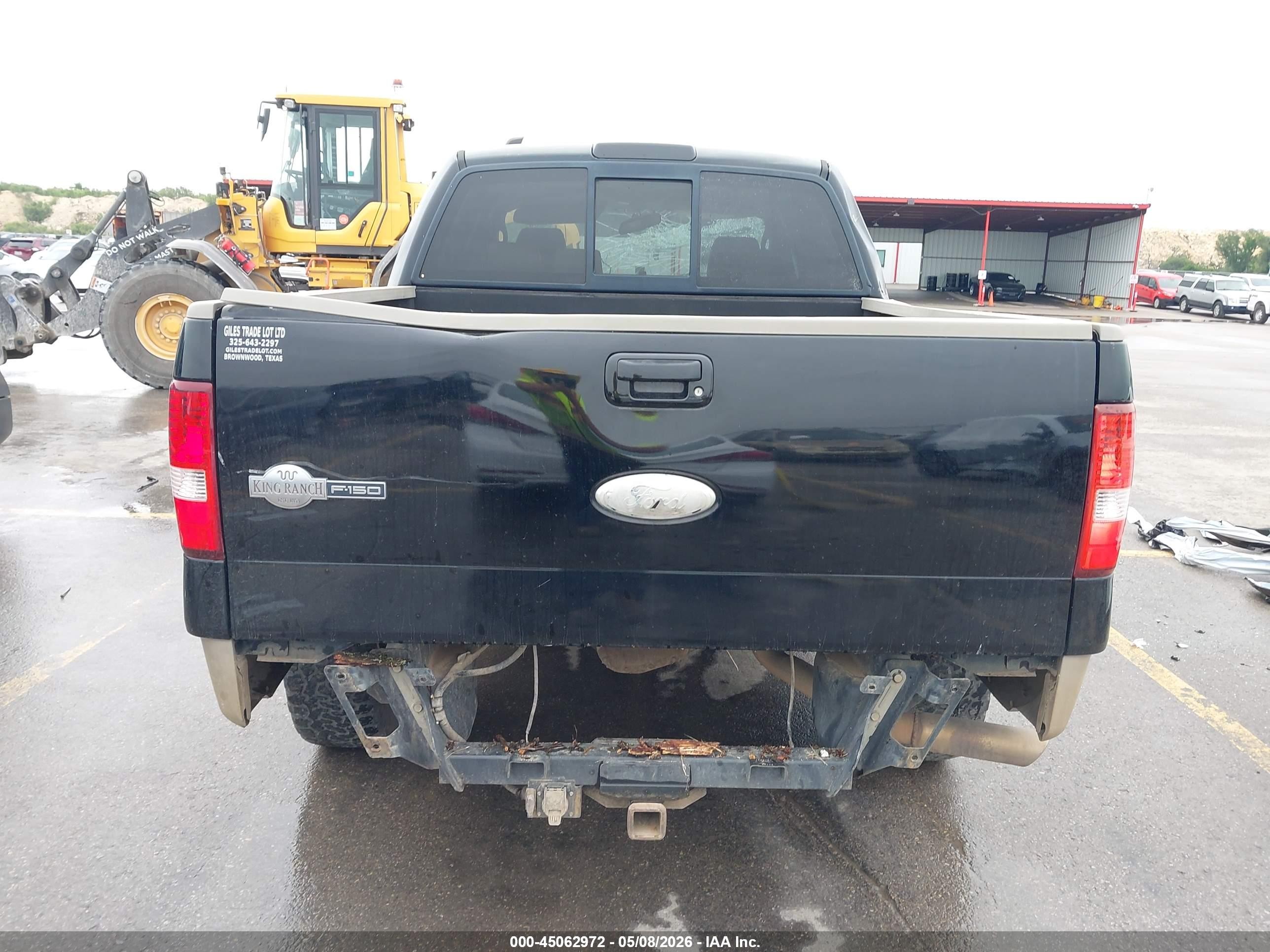 2007 Ford F-150 Lariat/xlt Black vin: 1FTPW12V37KD31195