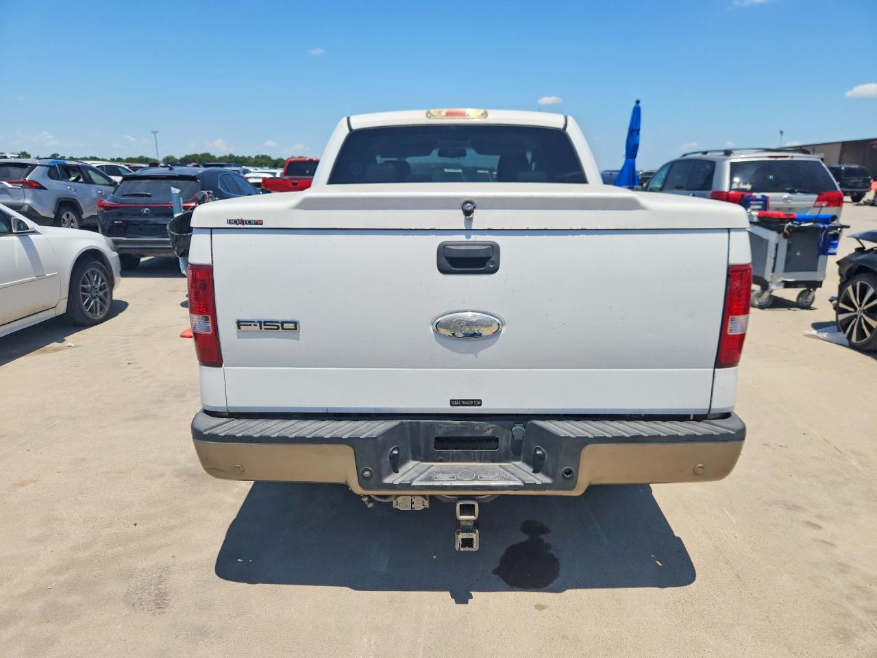 2008 Ford F150 Supercrew White vin: 1FTPW12V38FA92077