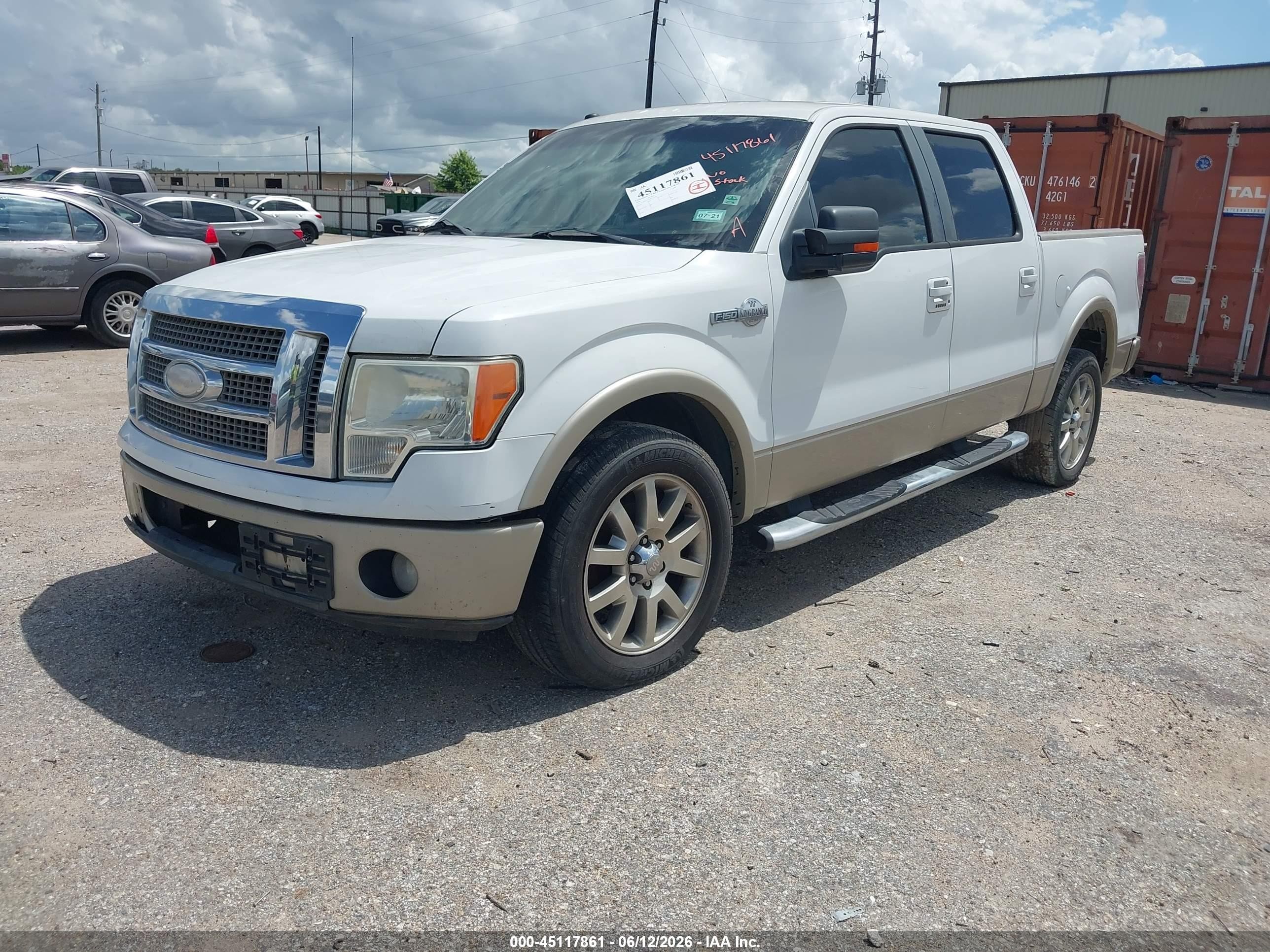 2009 Ford F-150 King Ranch White vin: 1FTPW12V39KC32380