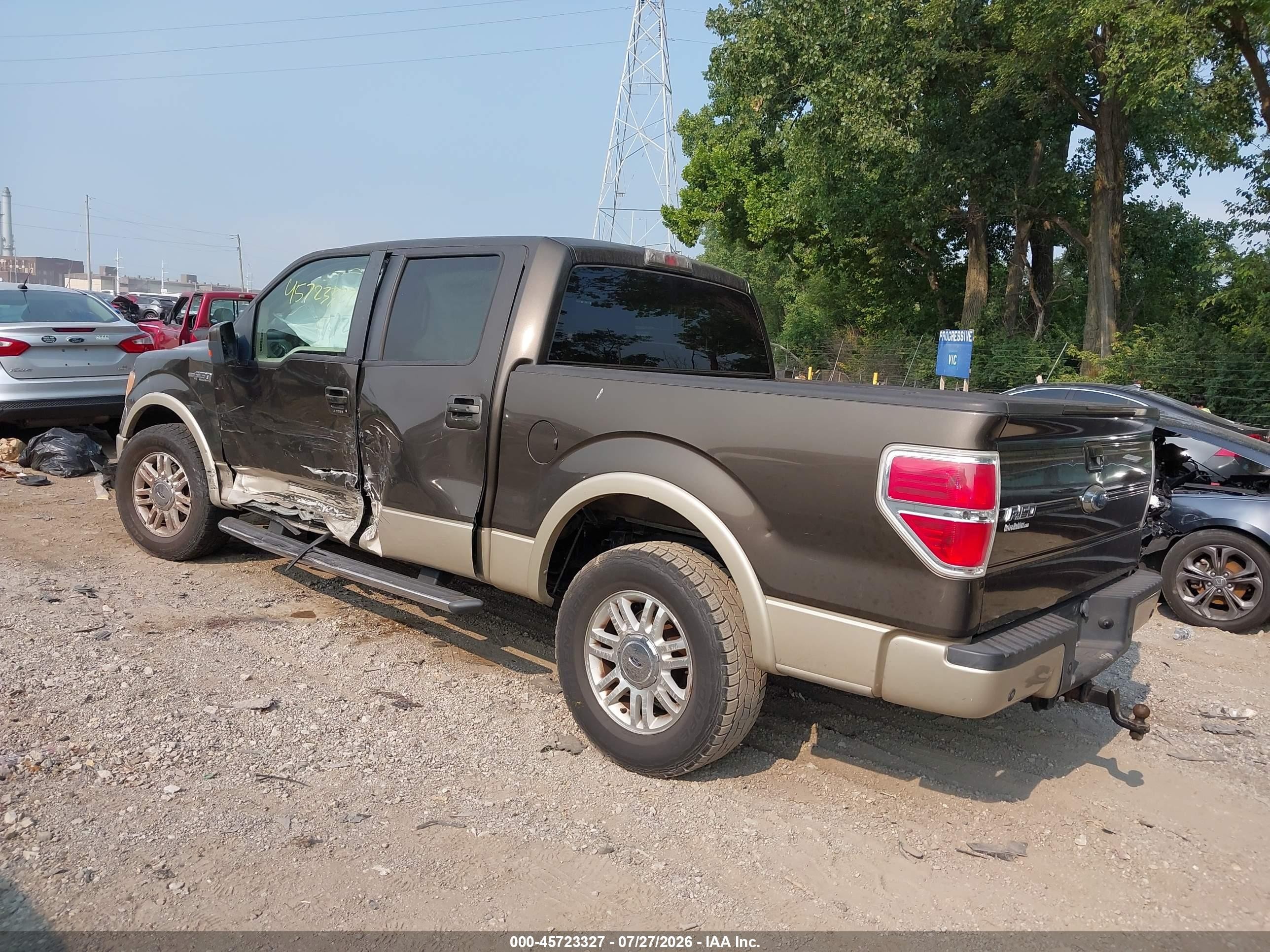 2009 Ford F-150 King Ranch/lariat/platinum/xl/xlt Brown vin: 1FTPW12V39KC43850