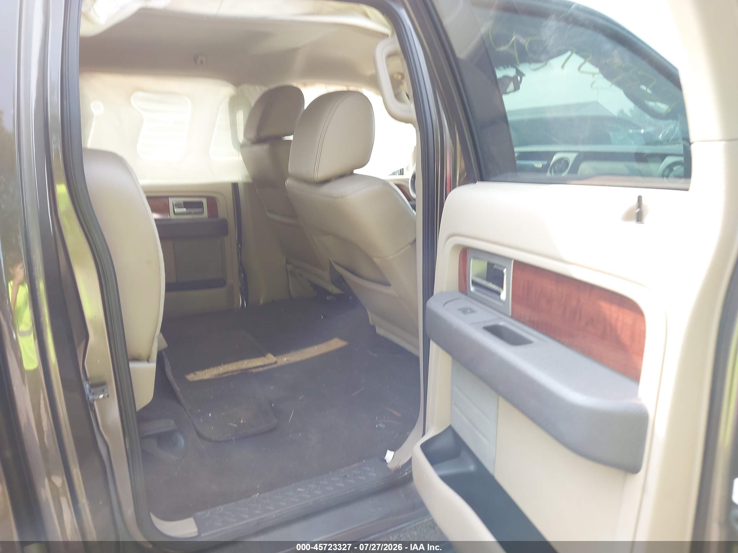 2009 Ford F-150 King Ranch/lariat/platinum/xl/xlt Brown vin: 1FTPW12V39KC43850