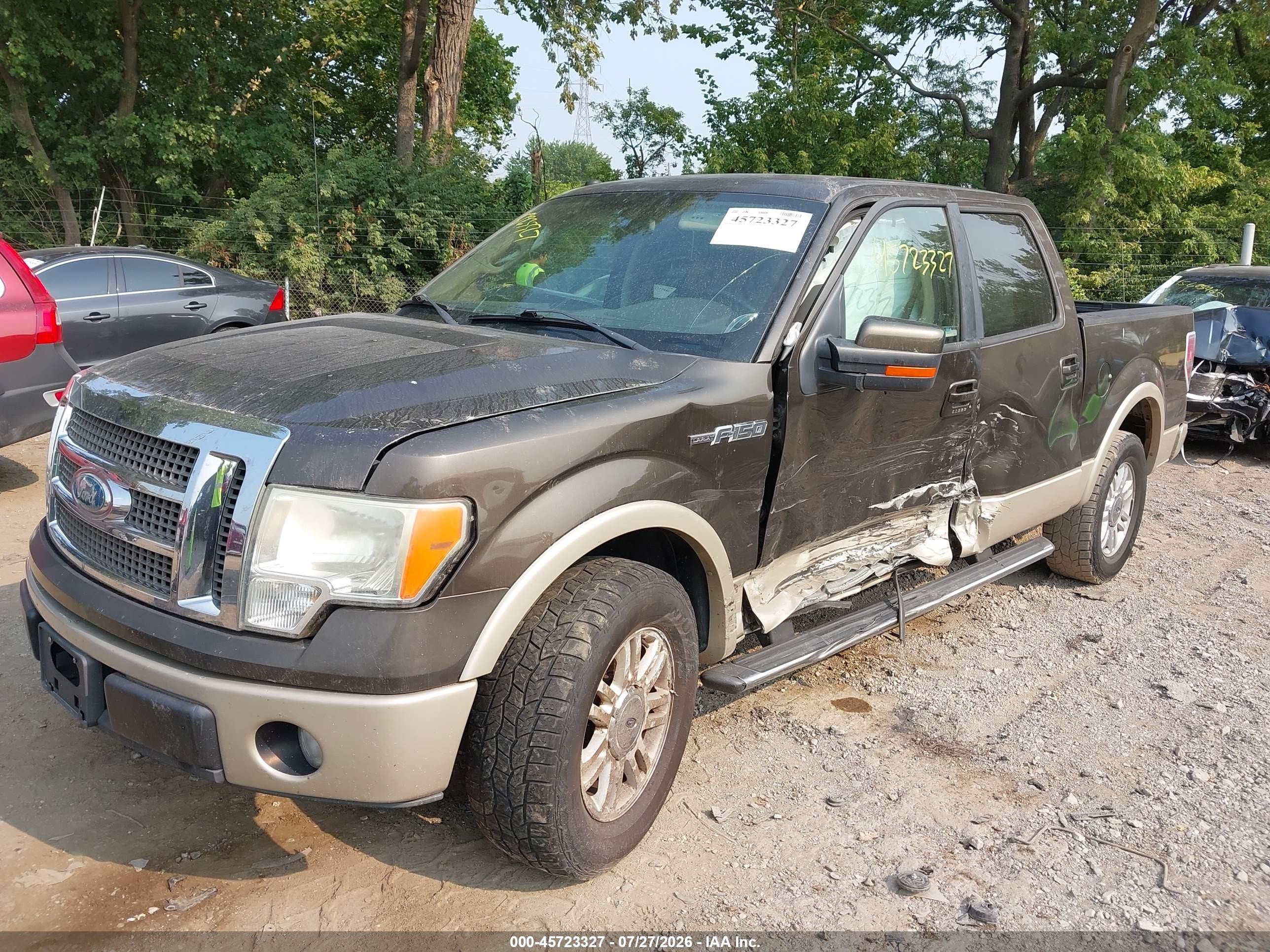 2009 Ford F-150 King Ranch/lariat/platinum/xl/xlt Brown vin: 1FTPW12V39KC43850