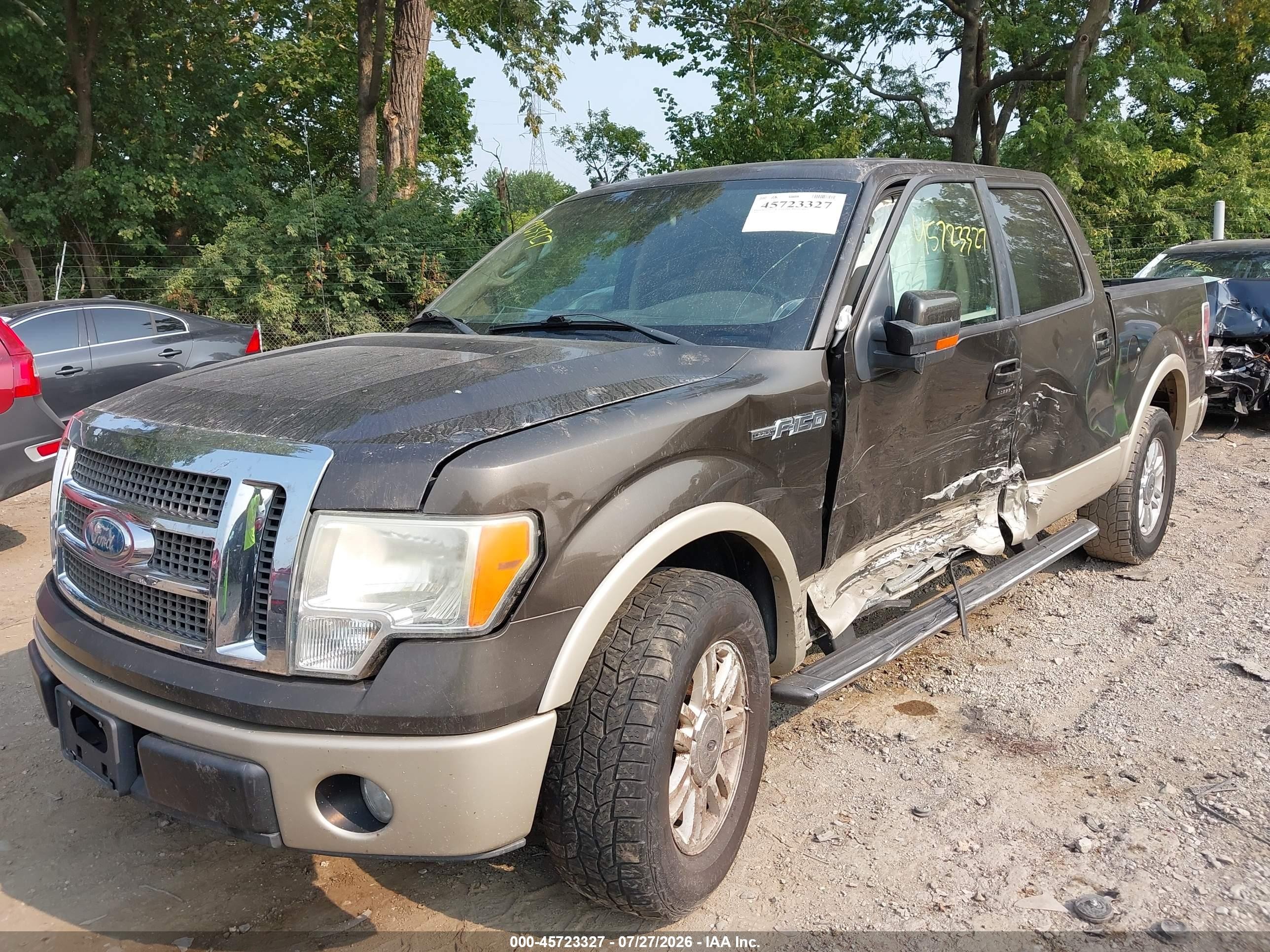 2009 Ford F-150 King Ranch/lariat/platinum/xl/xlt Brown vin: 1FTPW12V39KC43850