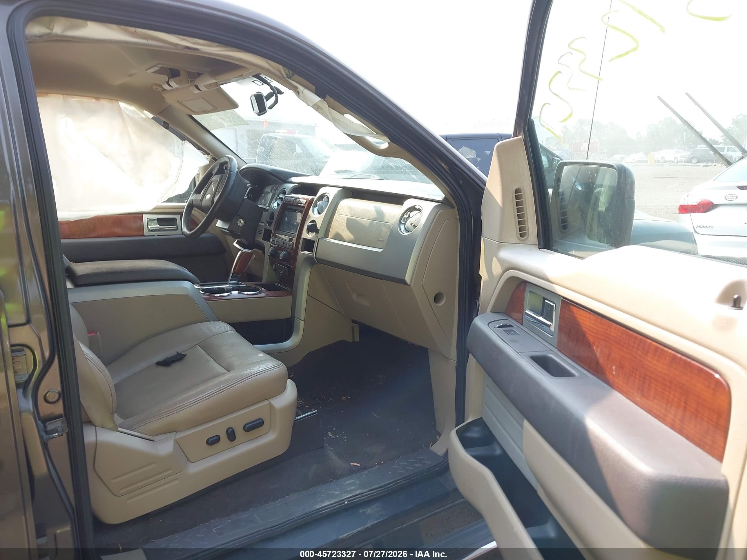 2009 Ford F-150 King Ranch/lariat/platinum/xl/xlt Brown vin: 1FTPW12V39KC43850