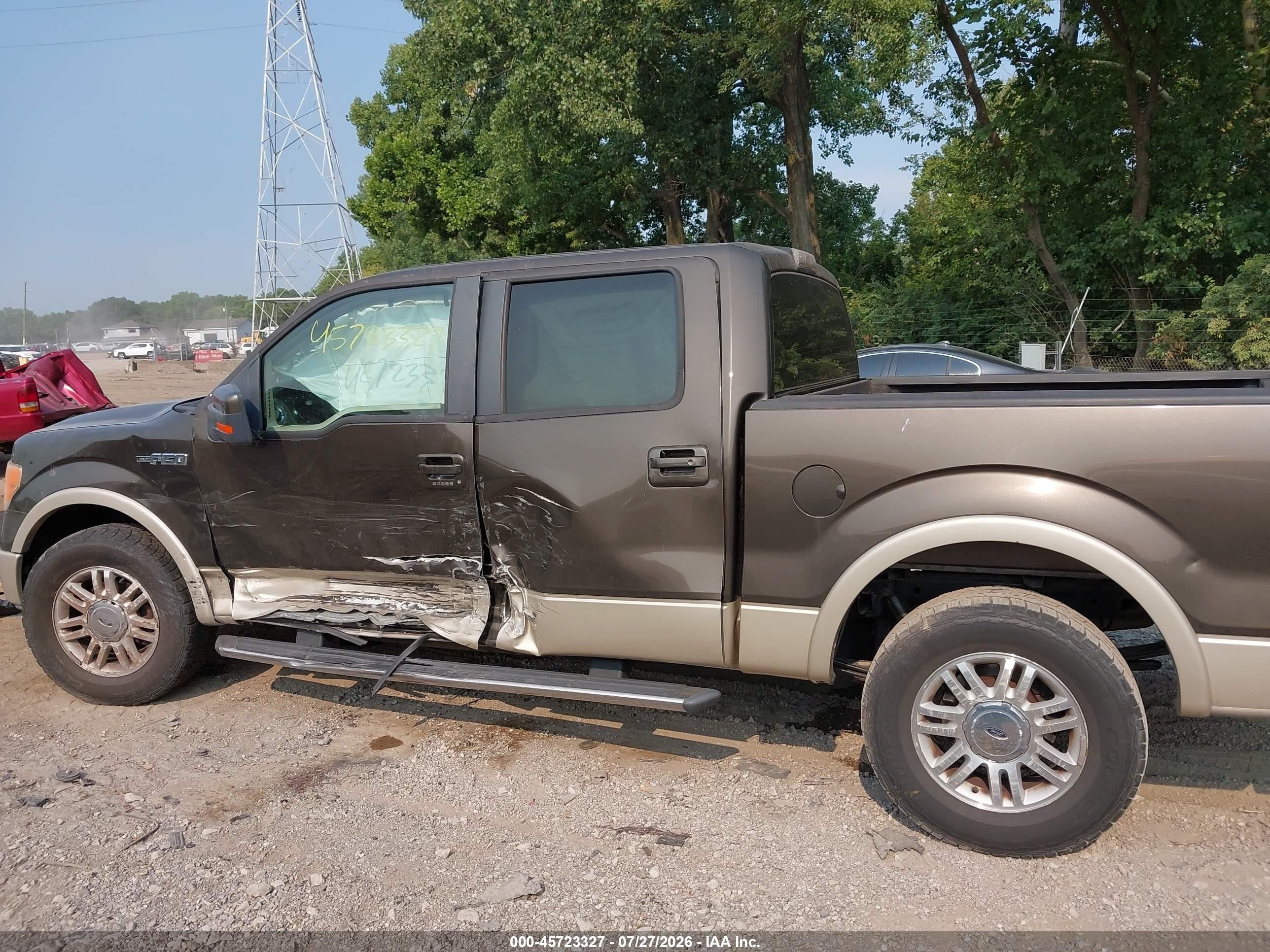 2009 Ford F-150 King Ranch/lariat/platinum/xl/xlt Brown vin: 1FTPW12V39KC43850