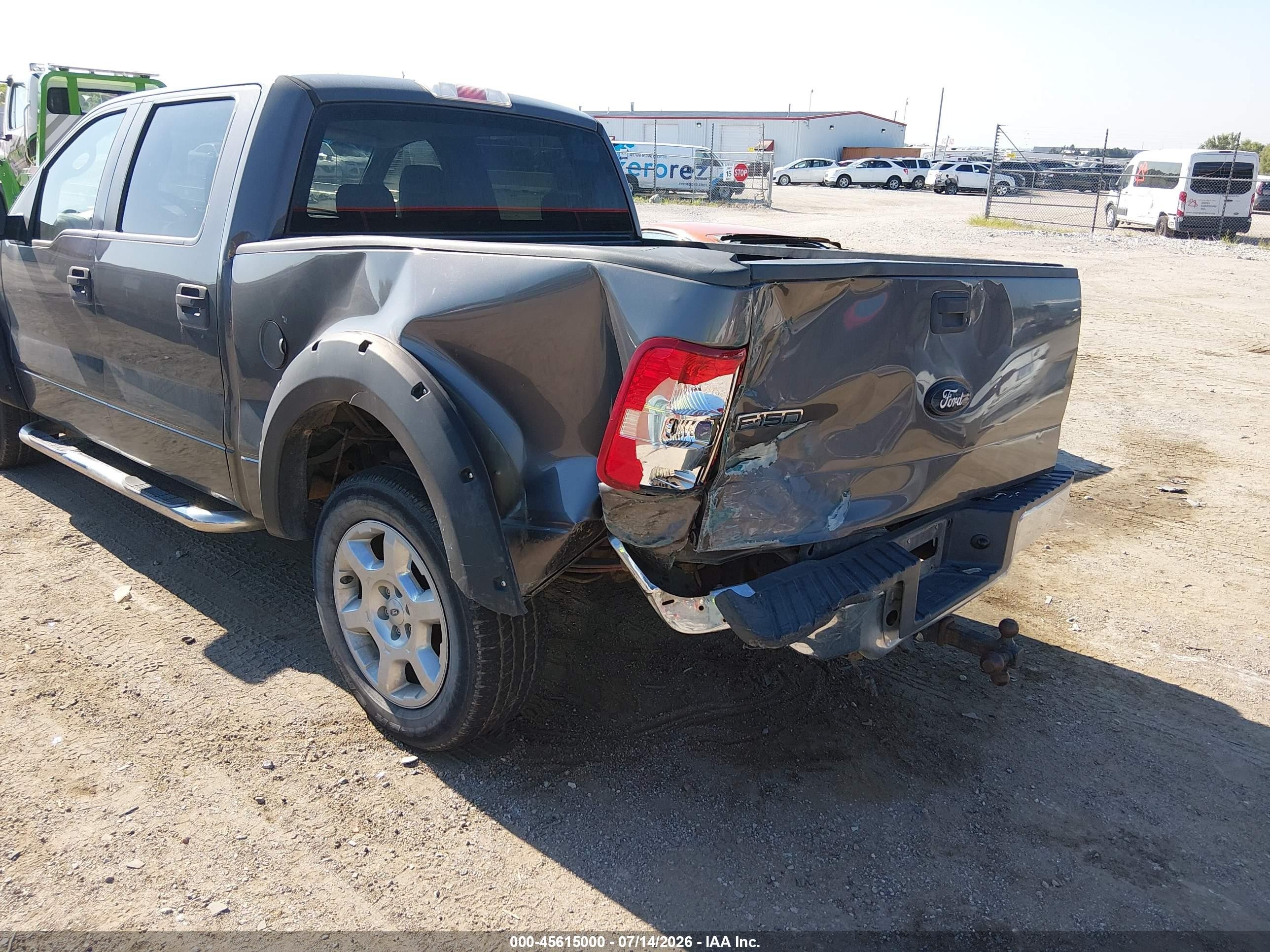 2007 Ford F-150 Lariat/xlt Gray vin: 1FTPW12V47KA88996