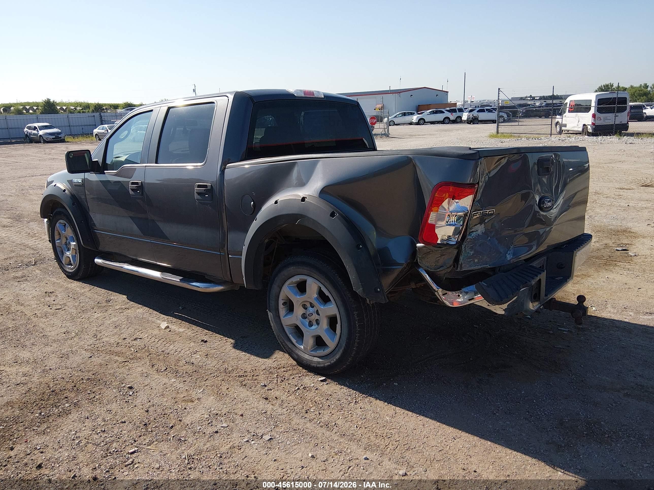 2007 Ford F-150 Lariat/xlt Gray vin: 1FTPW12V47KA88996