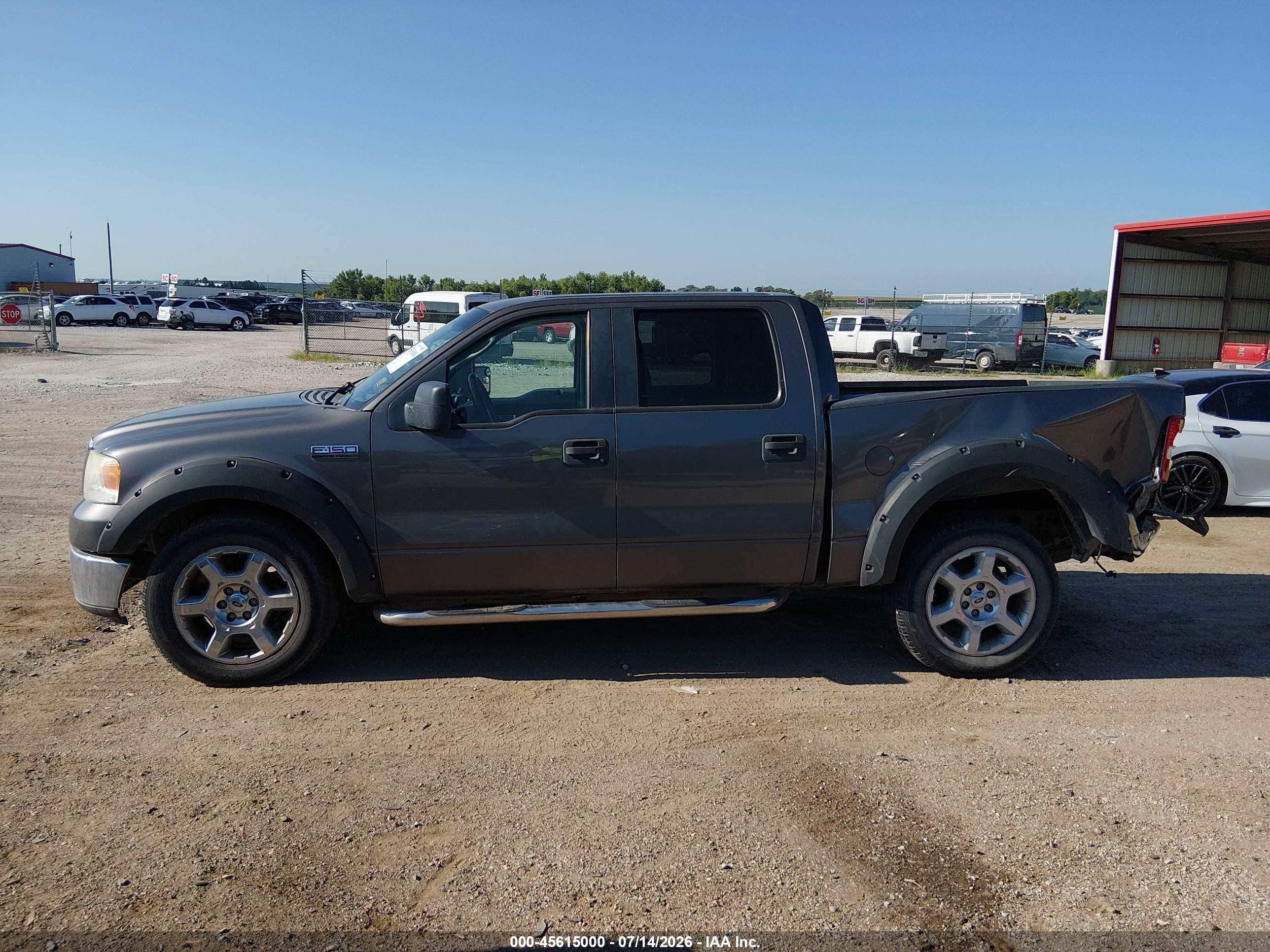 2007 Ford F-150 Lariat/xlt Gray vin: 1FTPW12V47KA88996