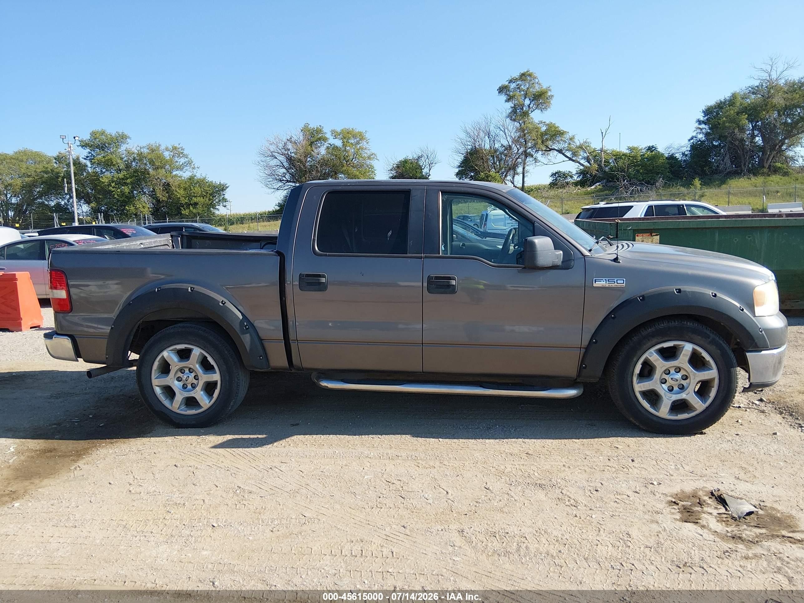 2007 Ford F-150 Lariat/xlt Gray vin: 1FTPW12V47KA88996