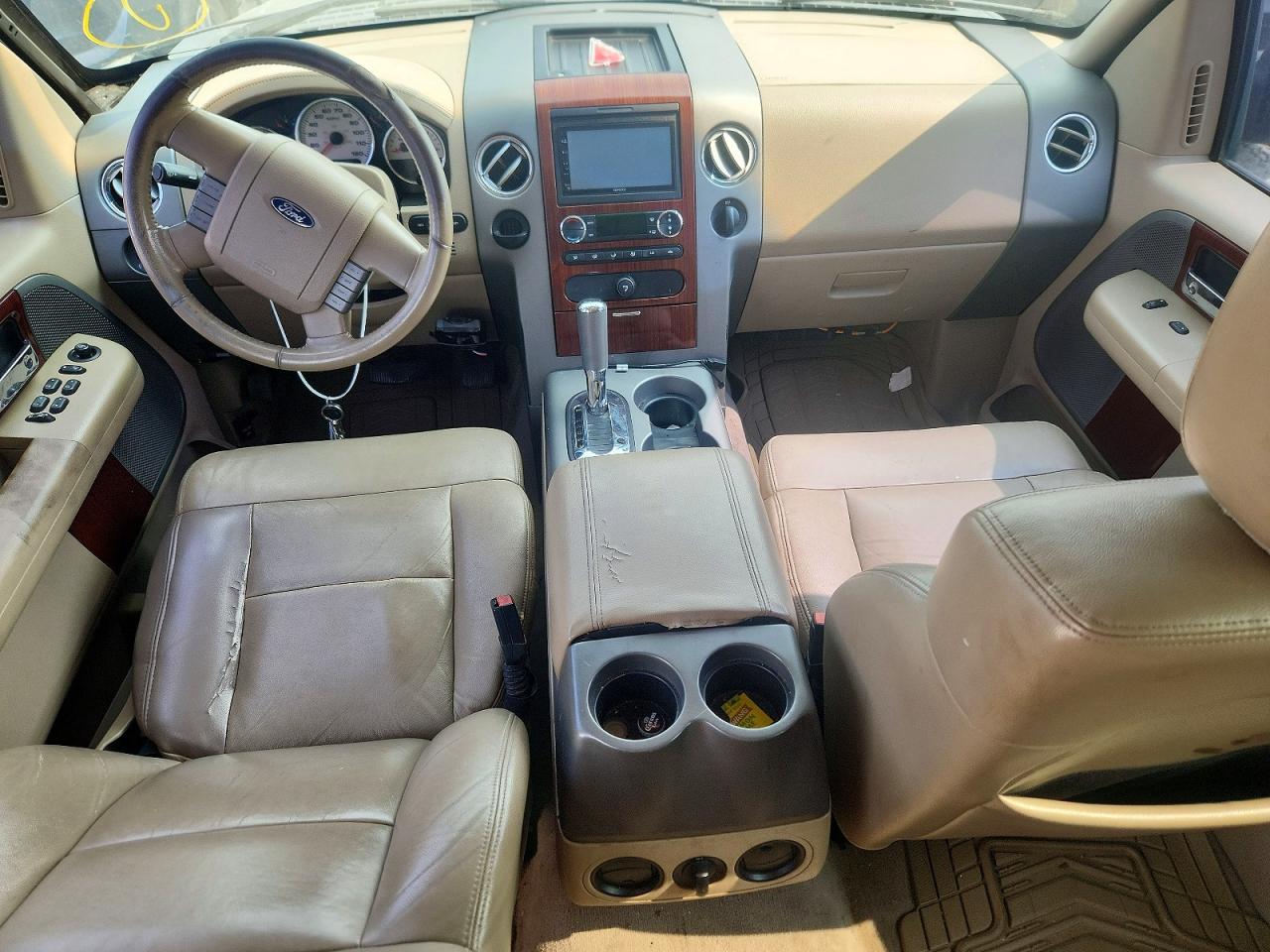 2008 Ford F150 Lariat Tan vin: 1FTPW12V48FB98909