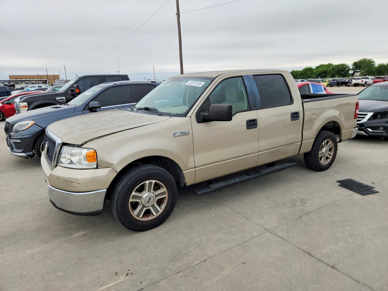 2008 Ford F150 Supercrew Beige vin: 1FTPW12V48KC85250